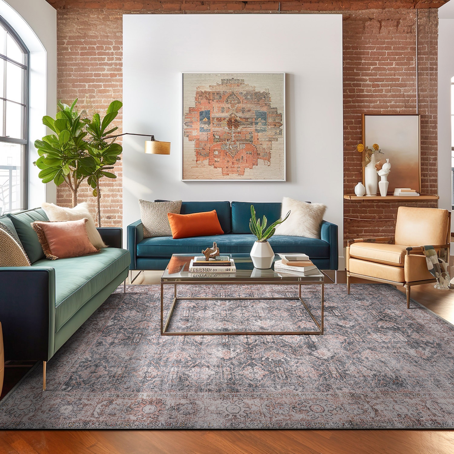 World Rug Gallery 6037CHARCOAL5X7 rugs - View #7