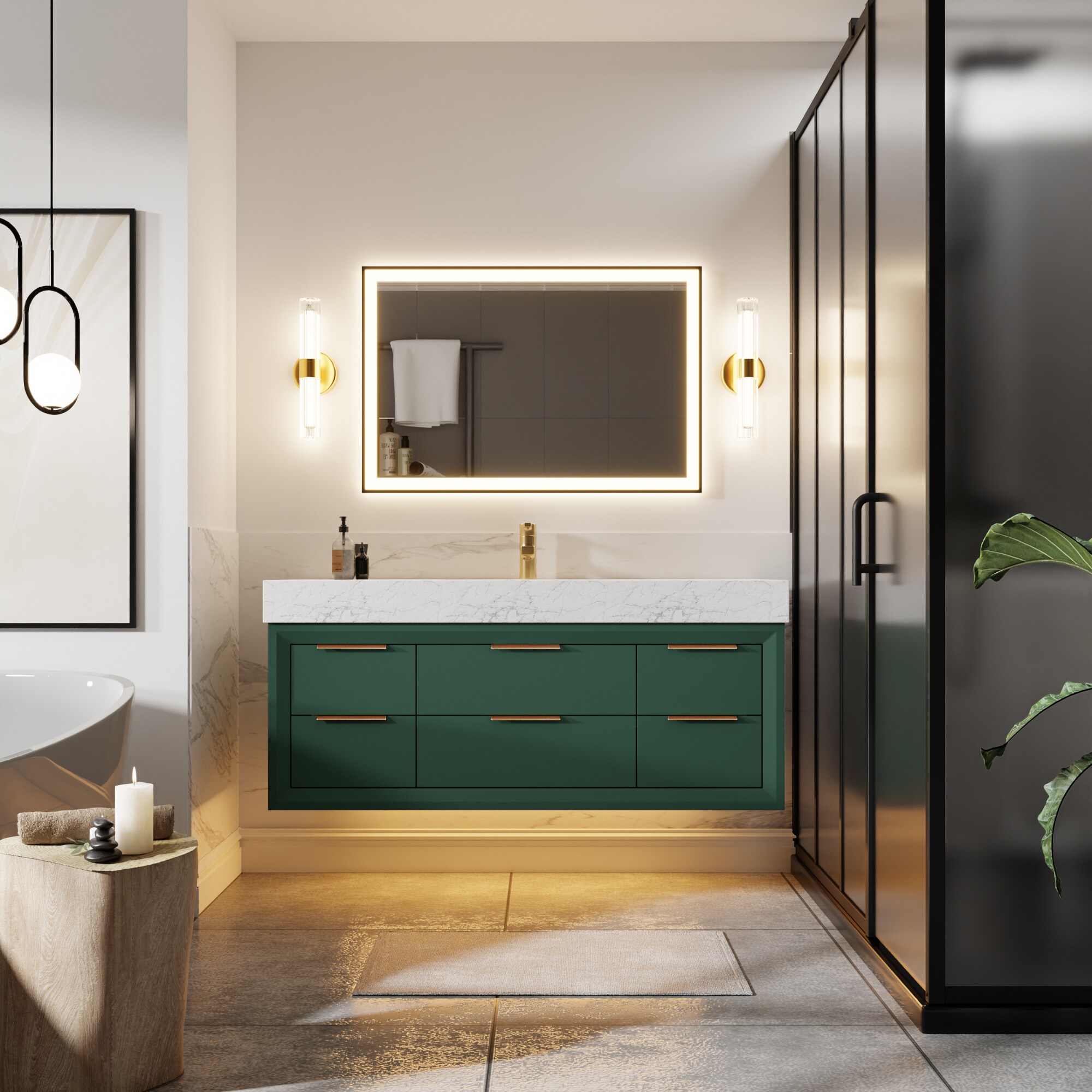 ExBrite XB4821V9GN Bath-Vanity-Combo - View #8