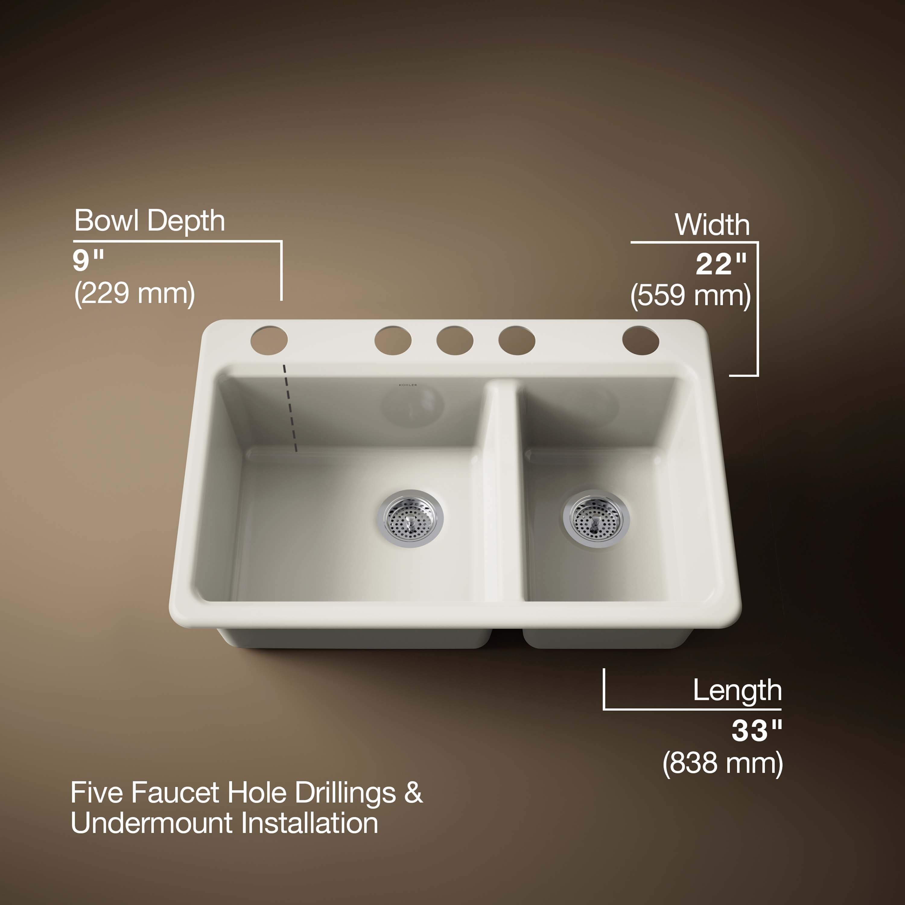 KOHLER 8669-5UPC-96 Kitchen-Sinks - View #3