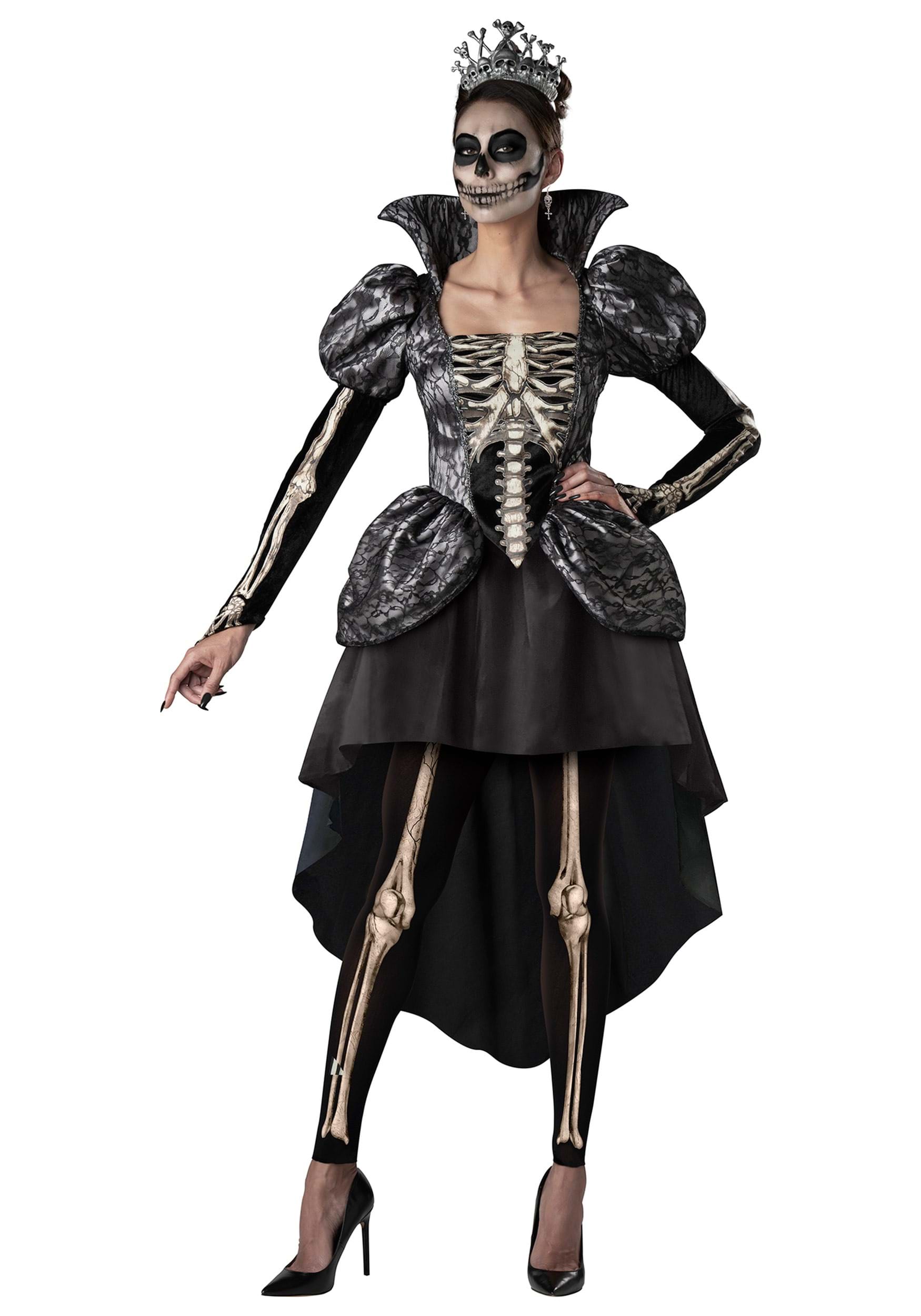 Fun World INCF11138-S Skeleton Queen Women's Costume Small