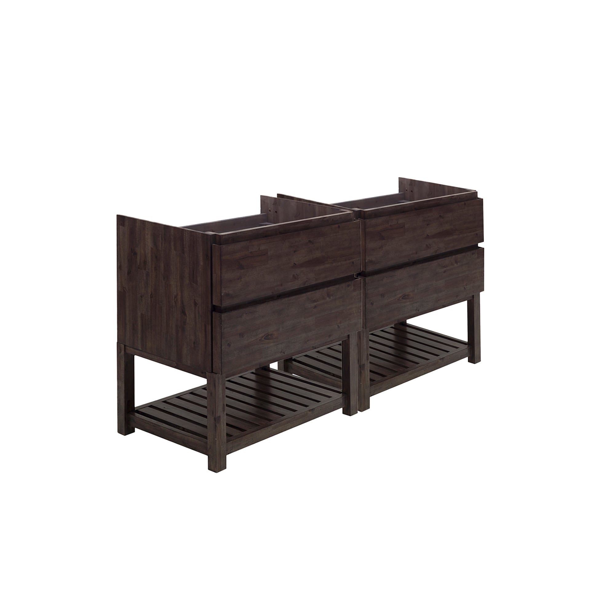 Fresca FCB31-3636ACA-FS Formosa 72-in Acacia Wood Bathroom Vanity Base Cabinet without Top