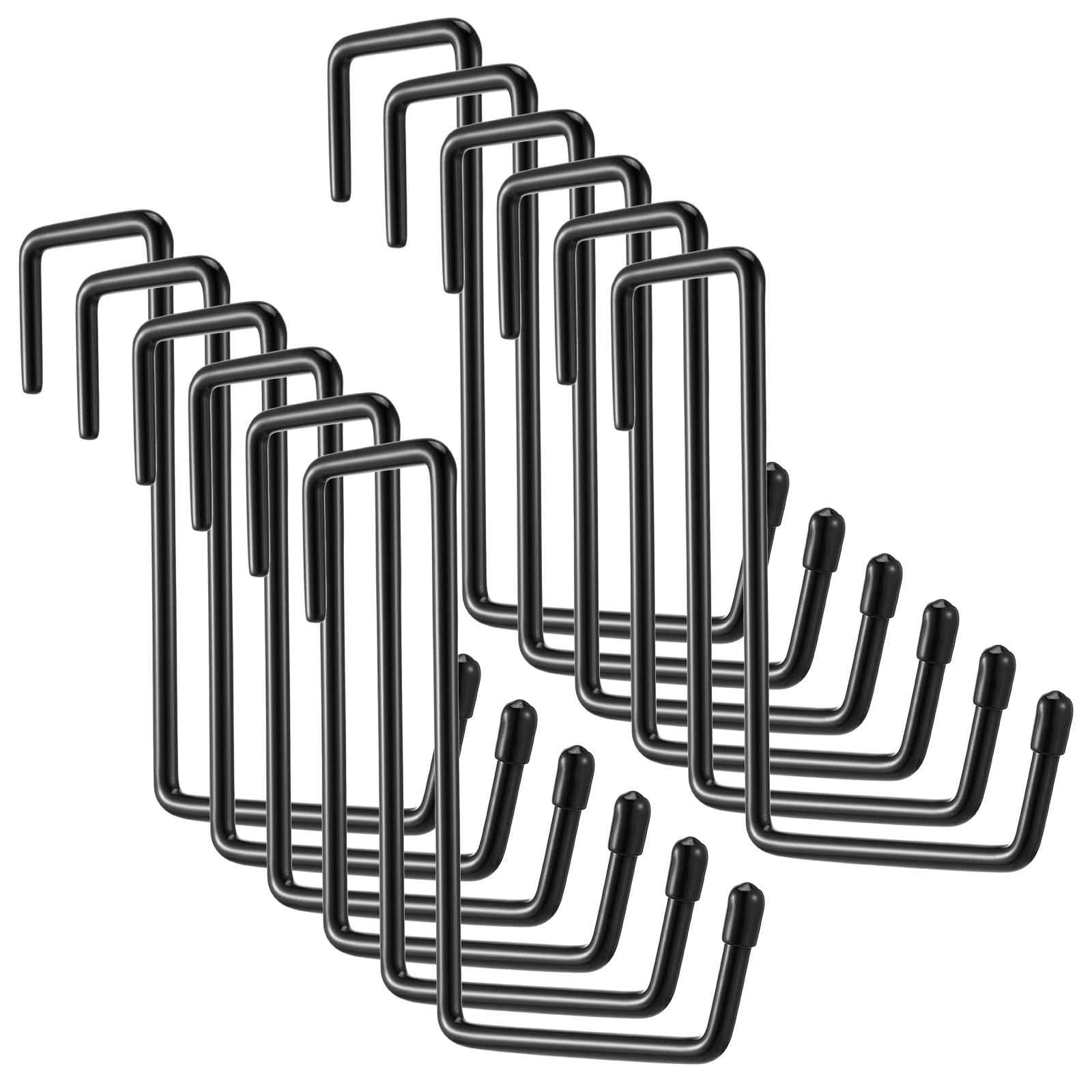 Ahfiwaso  Heavy Duty Rafter Hanger Hooks Vinyl Coated Large S Hook Storage Organizer for Garage Ladder Bicycle Garden Tools Hoses Ropes Equipment