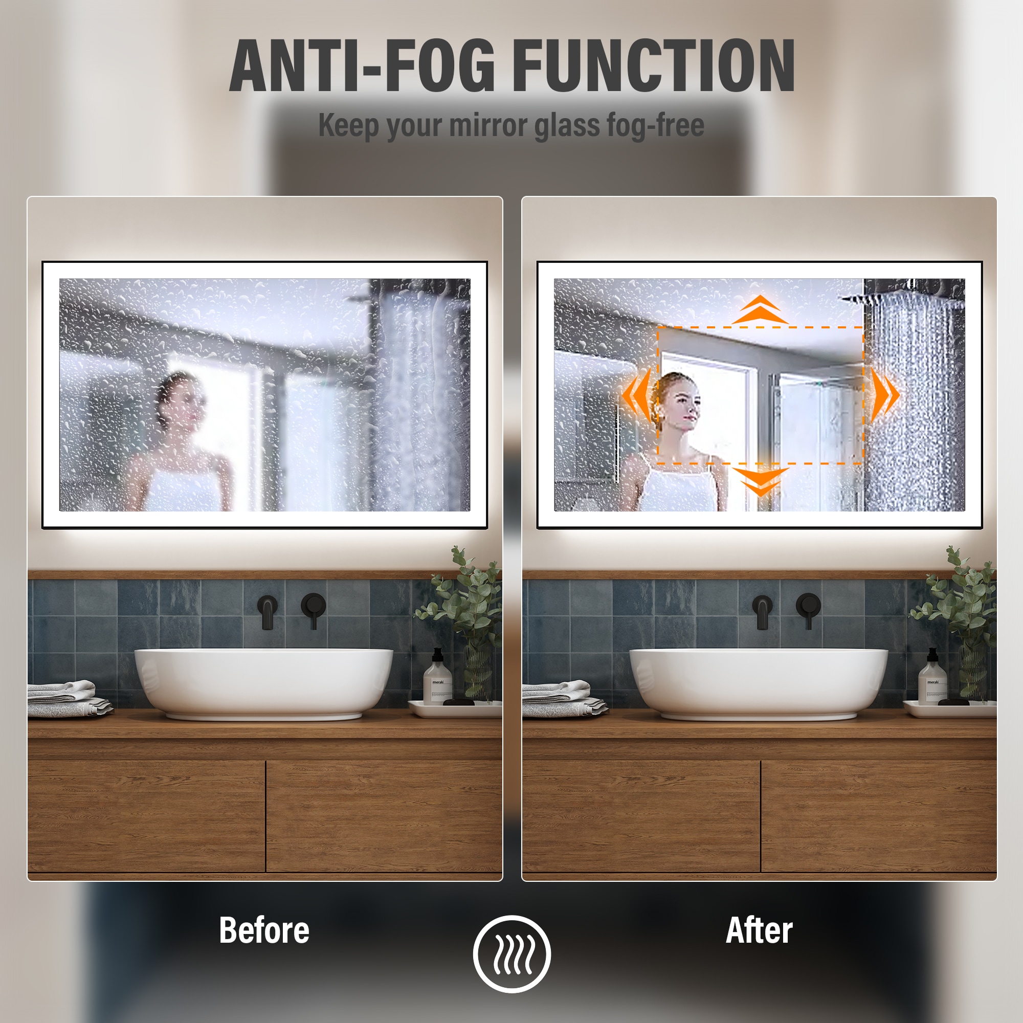 CASAINC MD04-2436SF1 Framed-Bath-Mirrors - View #5