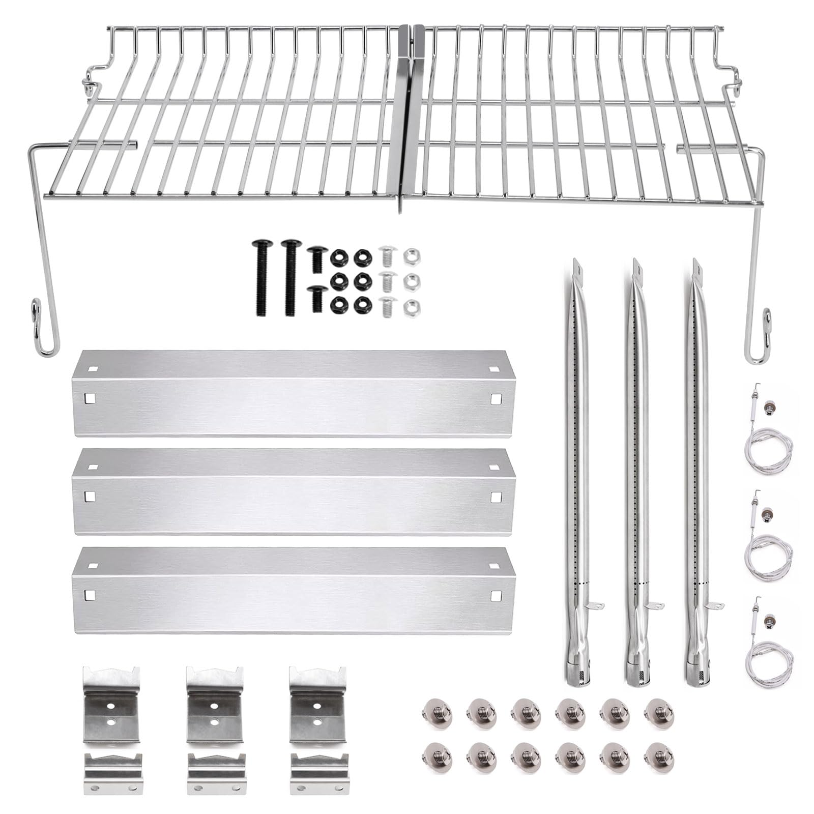 Justincity - Replacement Parts Kit for Char Griller 5050 5650 3001 5072 3008 Gas Grill Stainless...
