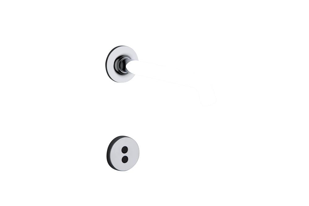KOHLER T11837-CP Purist Polished Chrome Wall-mount Touchless Low-arc Commercial Touchless Bathroom Sink Faucet