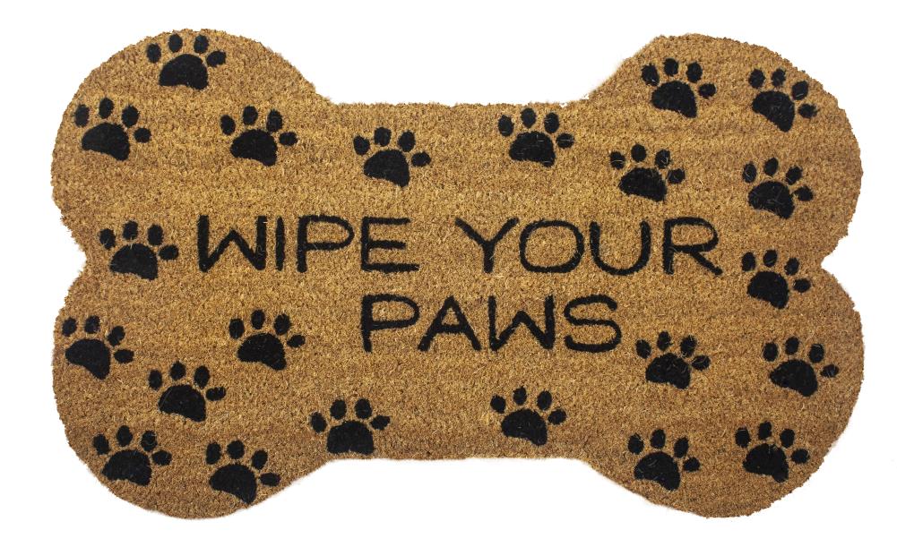 Entryways P873FM 2-ft x 3-ft Brown/Black Rectangular Outdoor Decorative Animals Door Mat