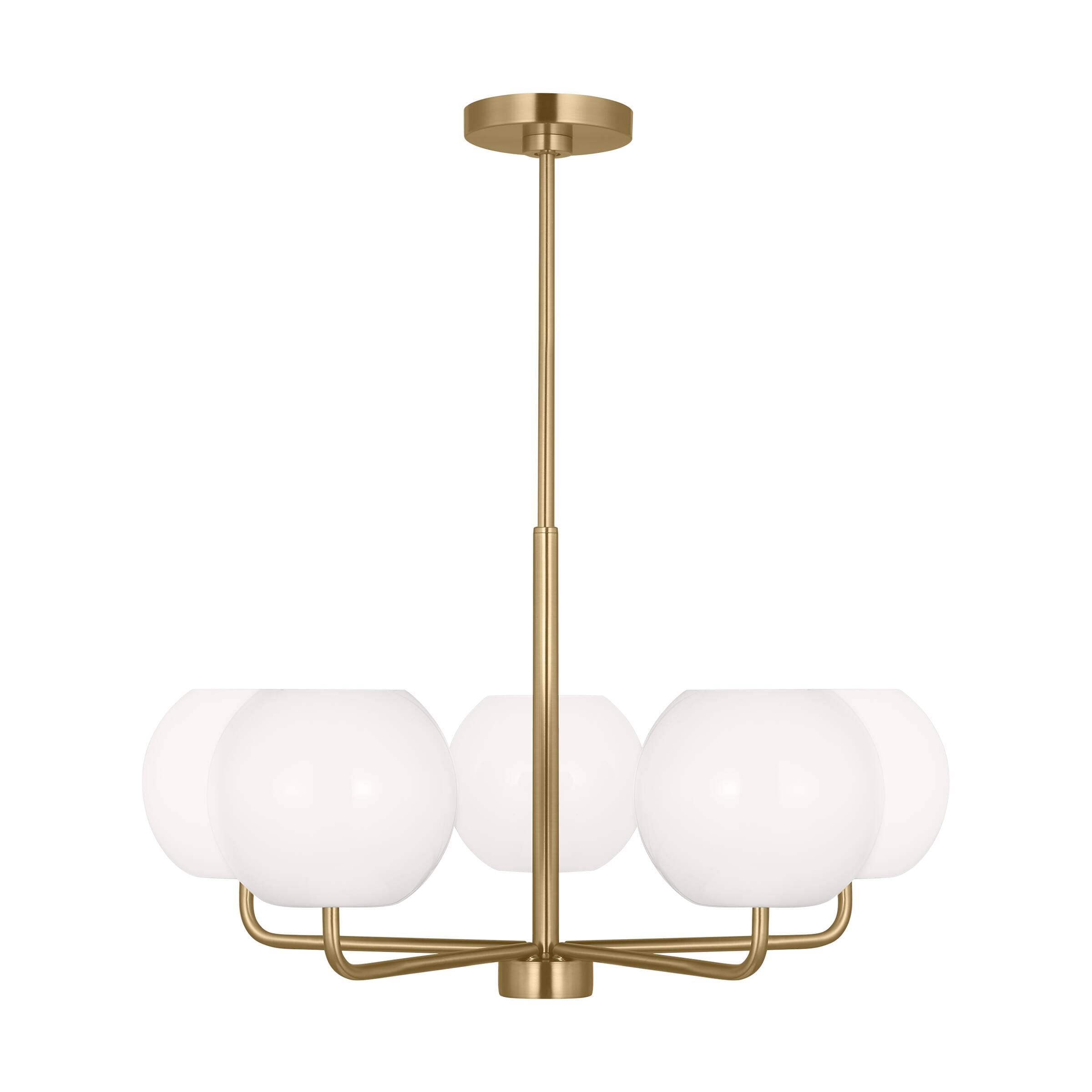 Generation Lighting GLC1055EN3/SB Rory 5 -Light Satin Bronze Modern/contemporary For Use in Dining Rooms, Foyers, Living Rooms Chandelier