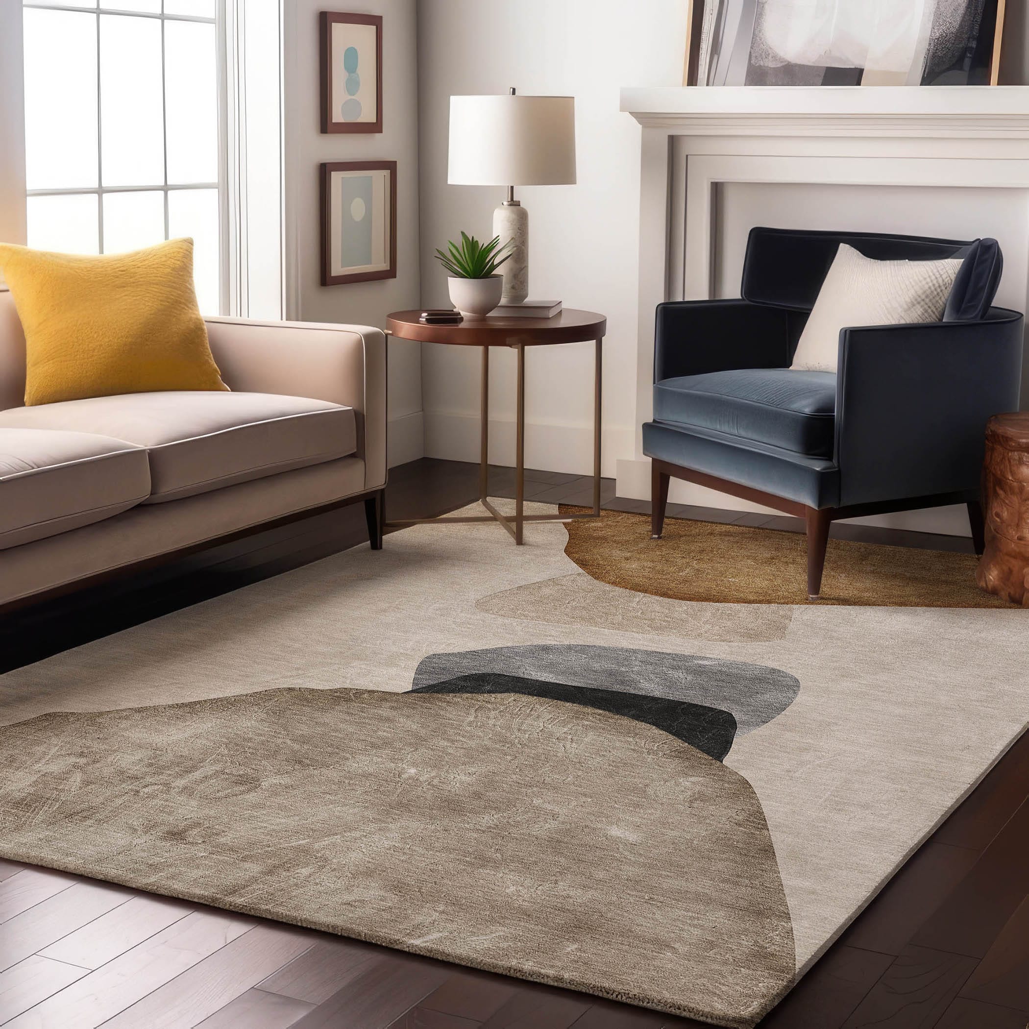 Addison Rugs AMF540GE5X8 Mayfield AMF540GE 5 x 7 (ft) Loomed Polyester Green Rectangular Indoor Geometric Machine washable Area rug