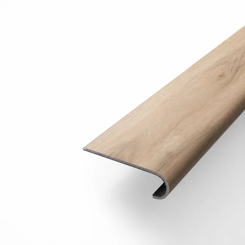 Flooret Flooret Modin LVP 48-in TruePlank Signature Round Nosing - Palka Signature, Made from a Real Plank, Waterproof, Scratch-Resistant and Easy to Install, Flush Finish for Stairs