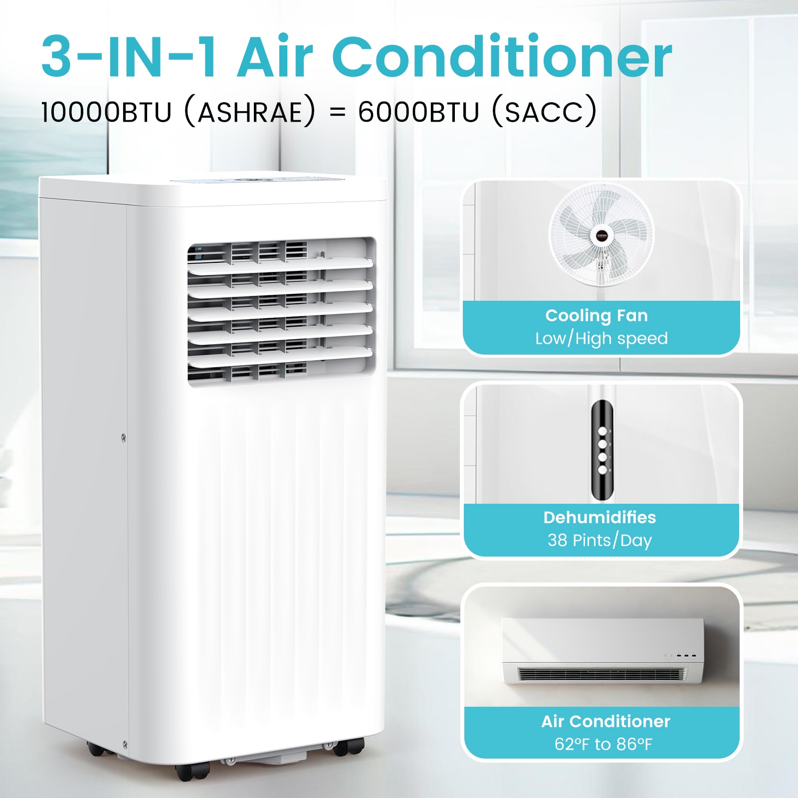 COWSAR LSA5412AC10K Portable-Air-Conditioners - View #3