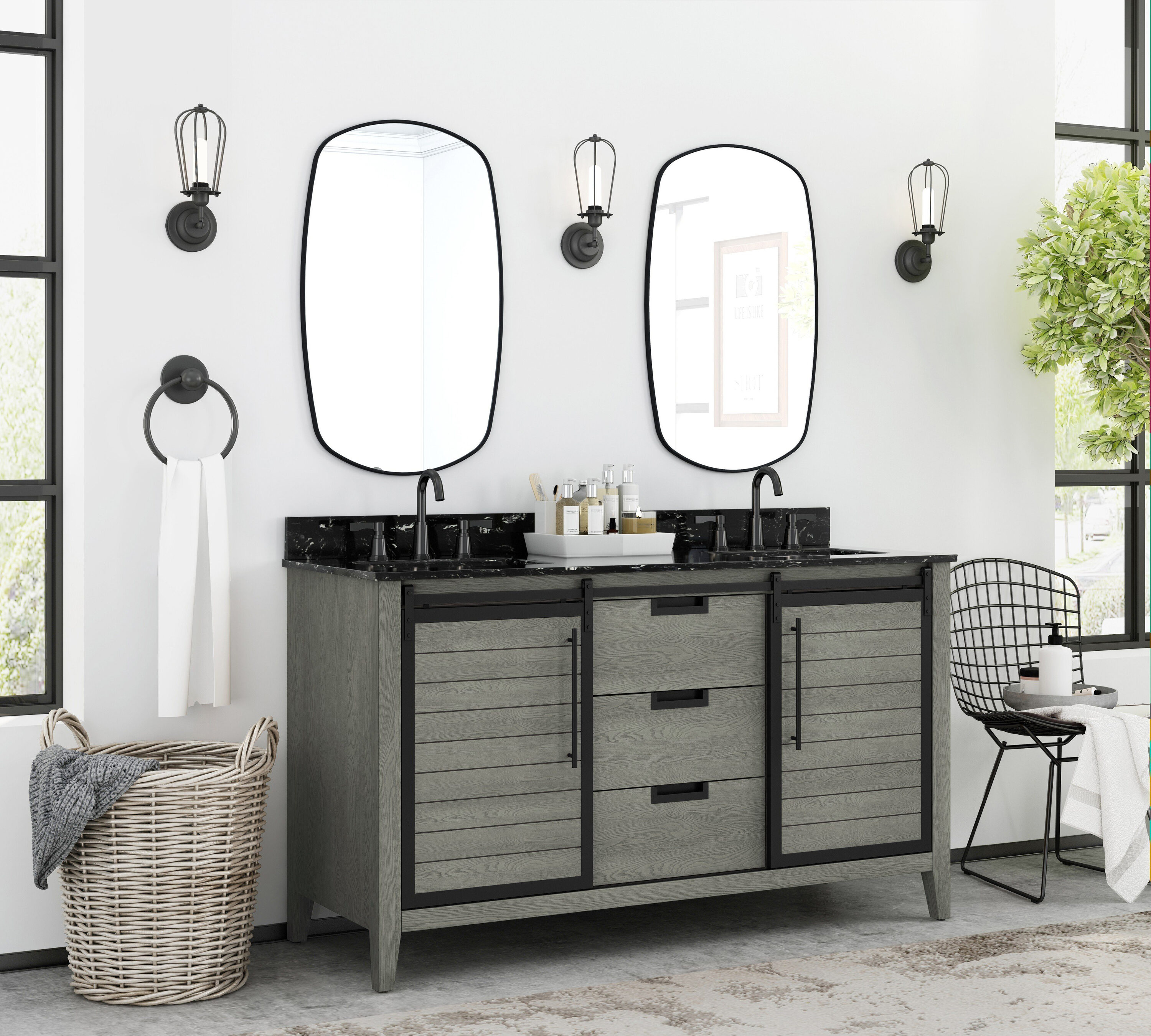 allen + roth TJ-0113V6022GR Bath-Vanity-Combo - View #7