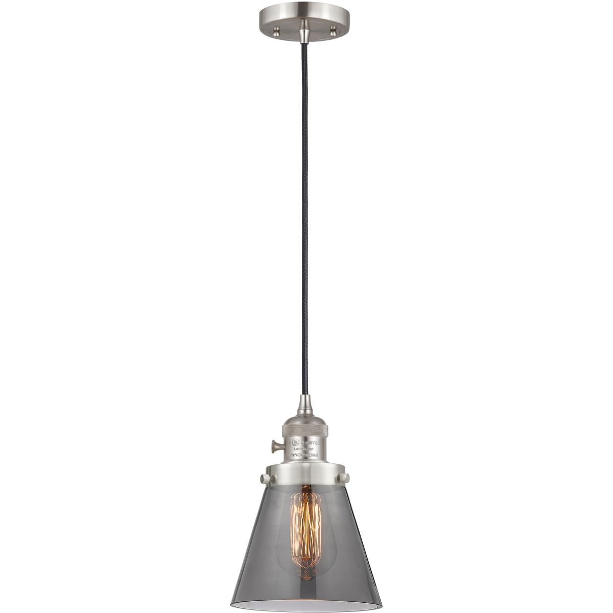 Innovations Lighting 2344664 201CSW-SN-G63 Franklin Restoration Cone Mini Pendant