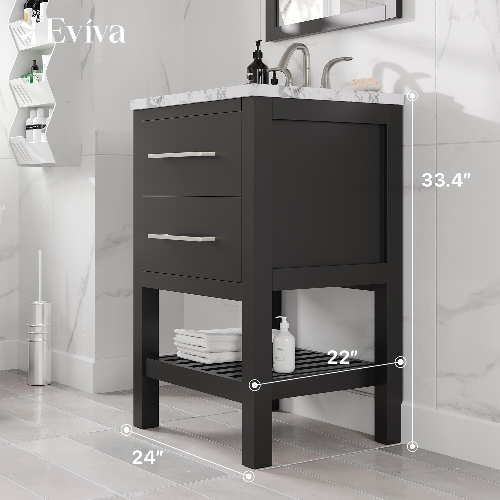 Eviva TVN223-24ES Bath-Vanity-Combo - View #2