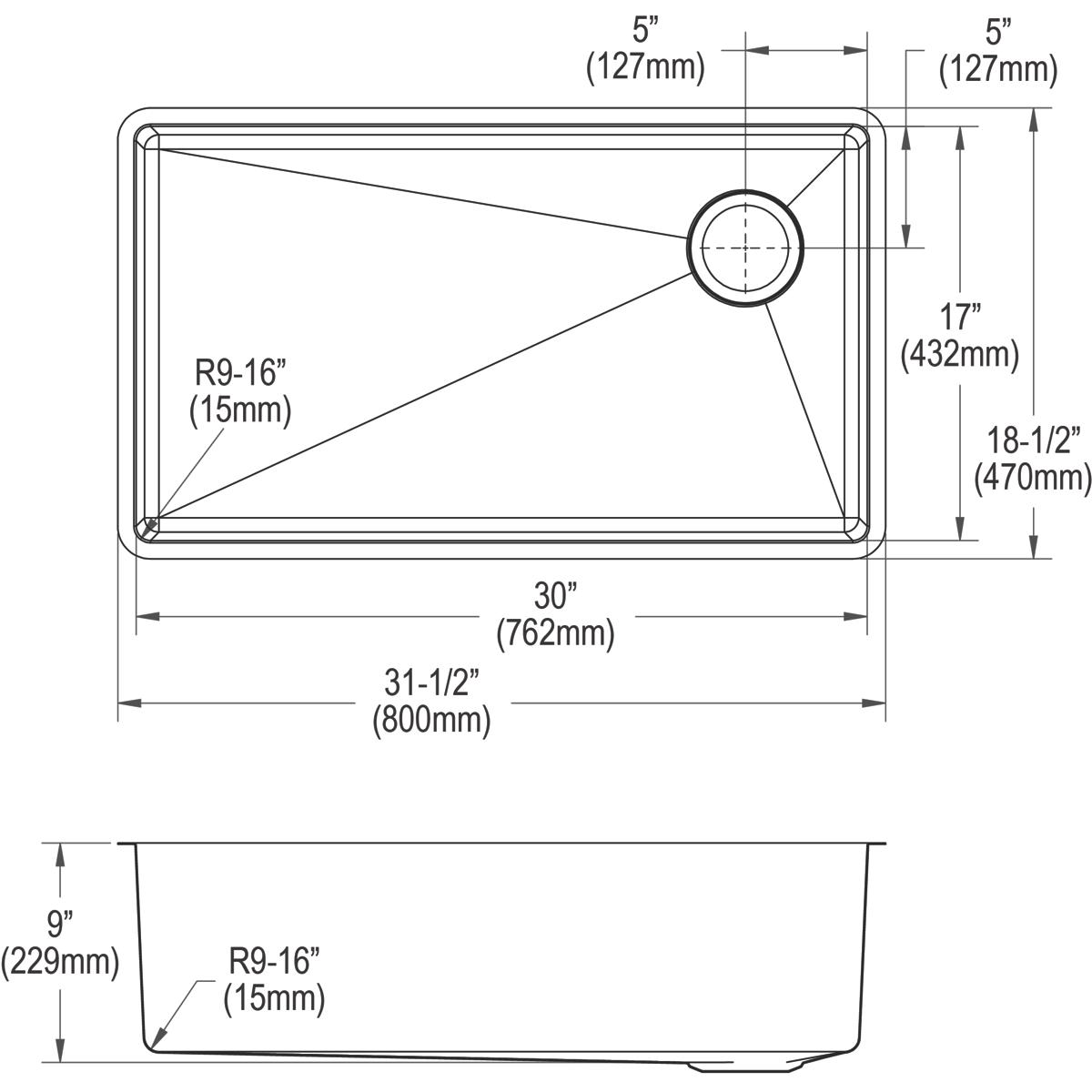 Elkay ECTRU30179RTFMC Kitchen-Sinks - View #13