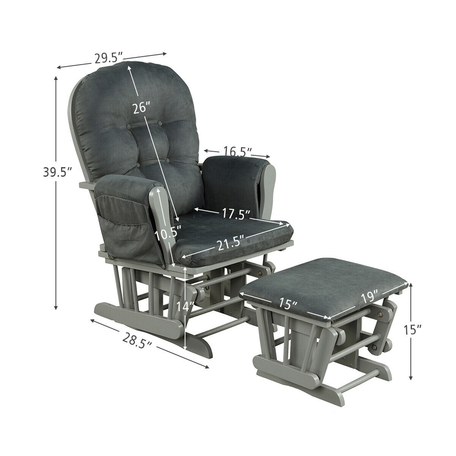 Costway CSHY004566 chairs - View #3