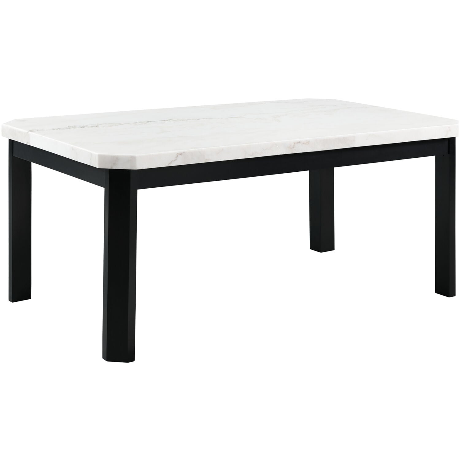 Charlotte Dining Table – Marble Top, Wood Base – Rouse Home