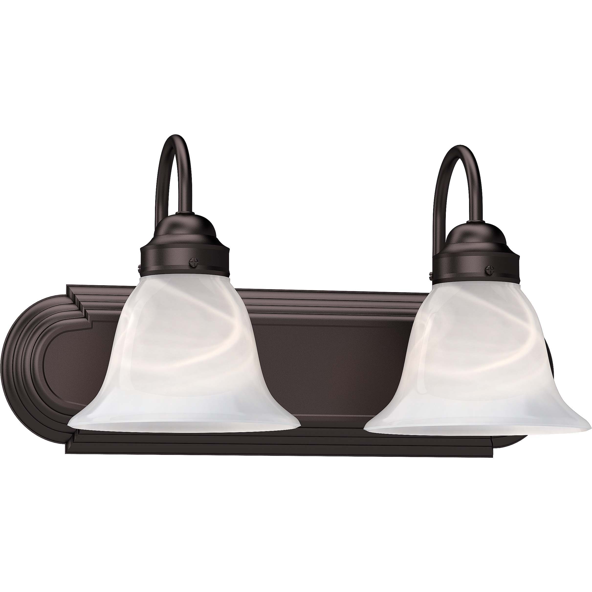 Volume Lighting V1342-79 Minister 14-in 2 -Light Antique Bronze Traditional Vanity light bar