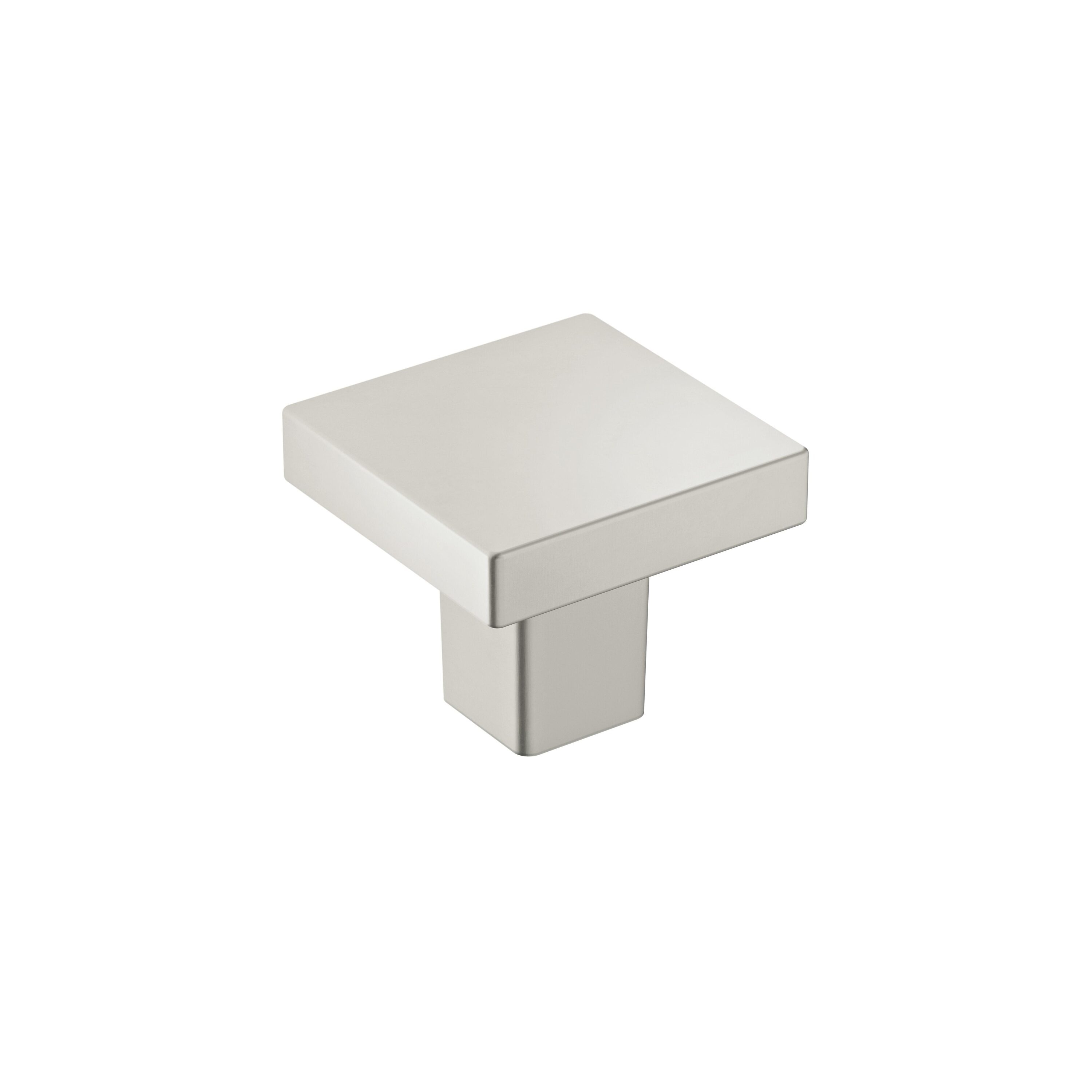 Amerock 25VMP36905G10 Monument 1-3/16-in Satin Nickel Square Contemporary Cabinet Knob 25 -Pack