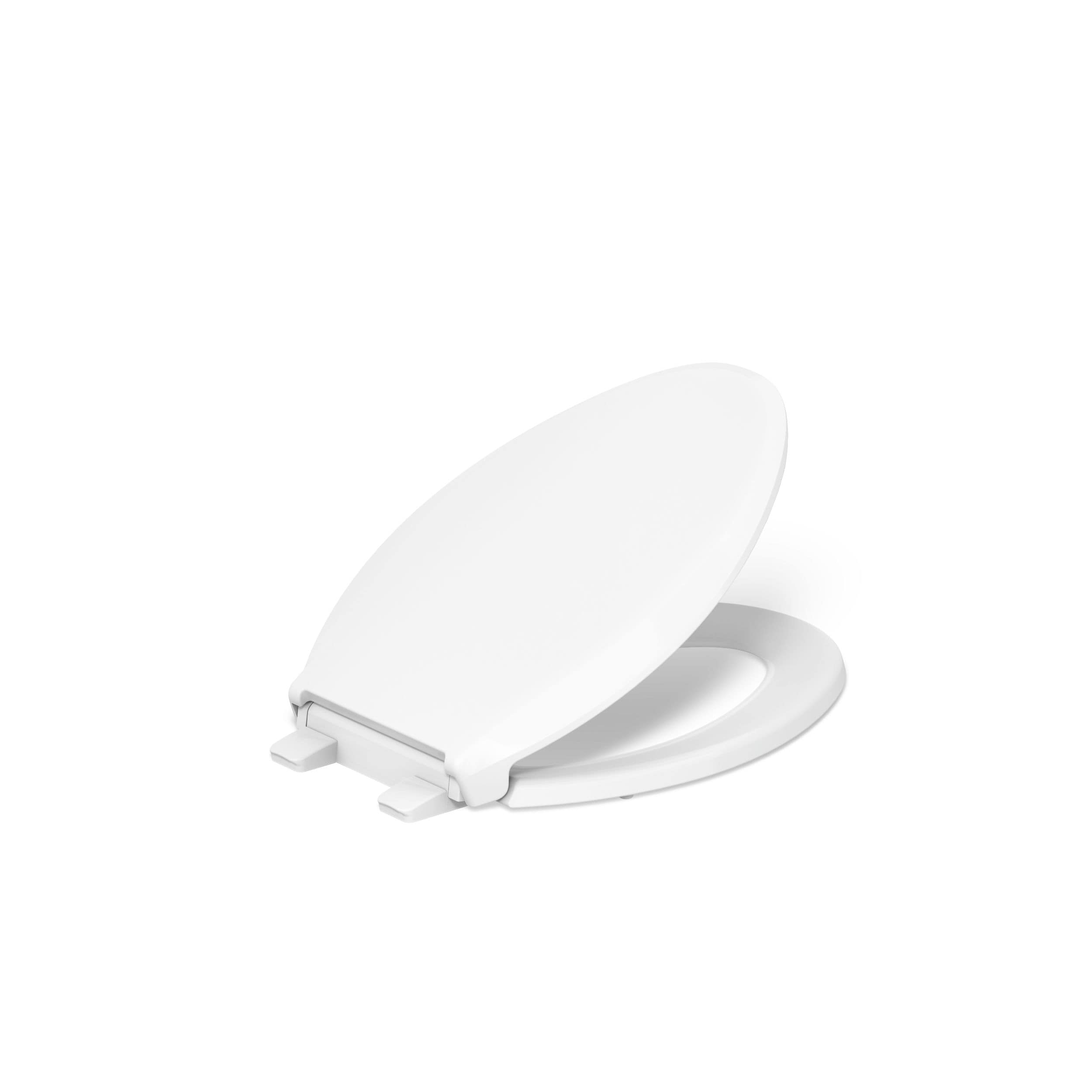KOHLER Cachet Plastic White Elongated Soft Close Toilet Seat