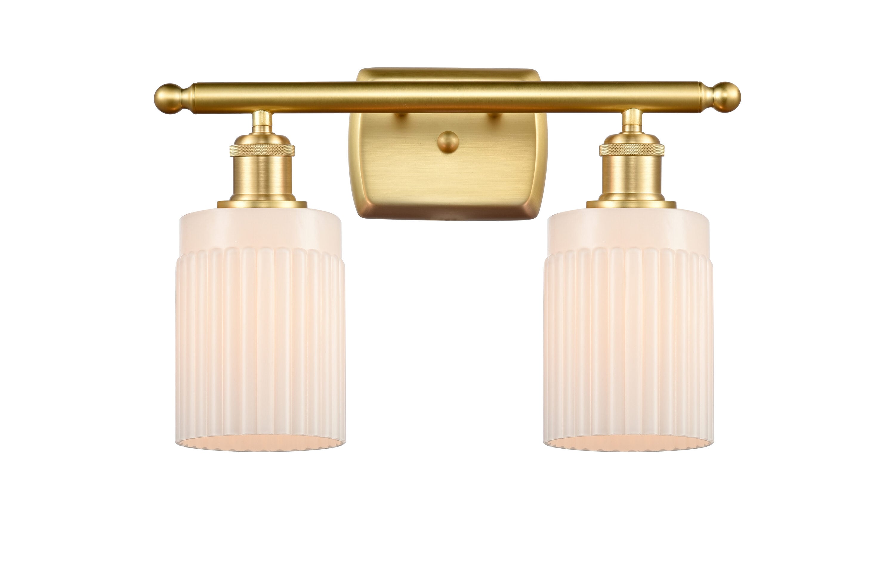 Innovations Lighting 516-2W-SG-G341 Hadley 16-in 2 -Light Matte Gold Vintage Vanity light