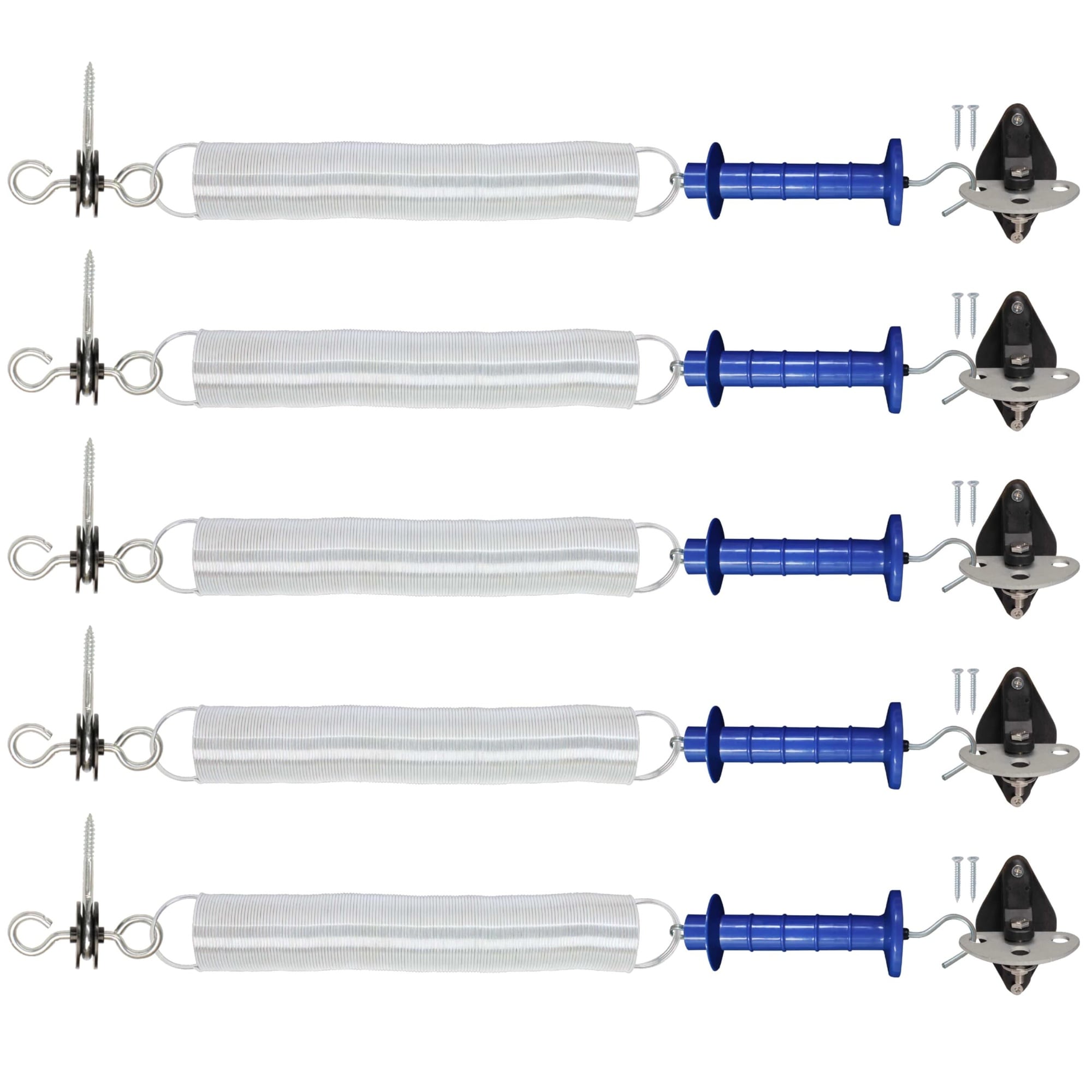 Installing Gate Spring Etokfoks 5 Pack Electric Fence Gate Kit Spring Gate Handle Anchor ...