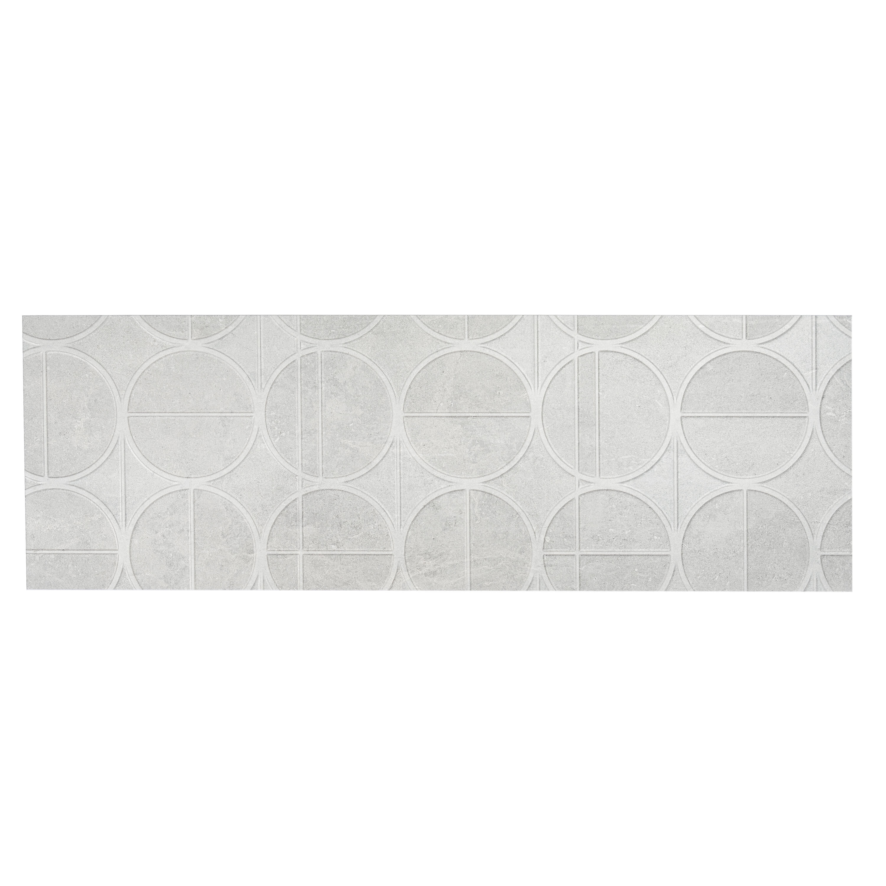 Apollo Tile Imprint Soft Cloud White 16-in x 48-in Matte Ceramic Encaustic Wall Tile ( 15.5-sq ft Carton )