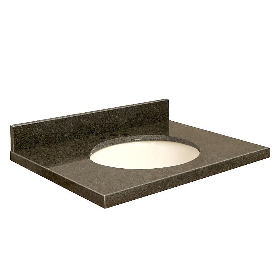 Transolid 25-in Sea Green Granite Bathroom Vanity Top Transolid 25-in Sea Green Granite Bathroom Vanity Top