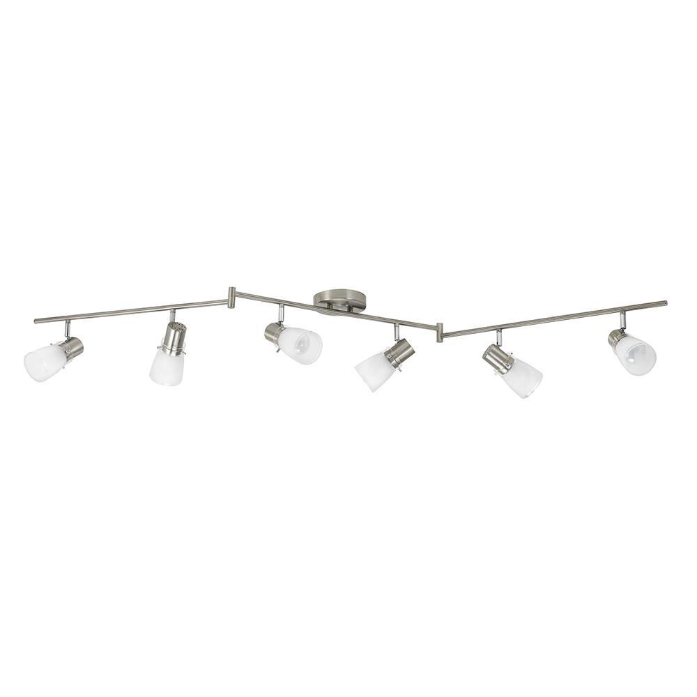 brushed silver track lighting