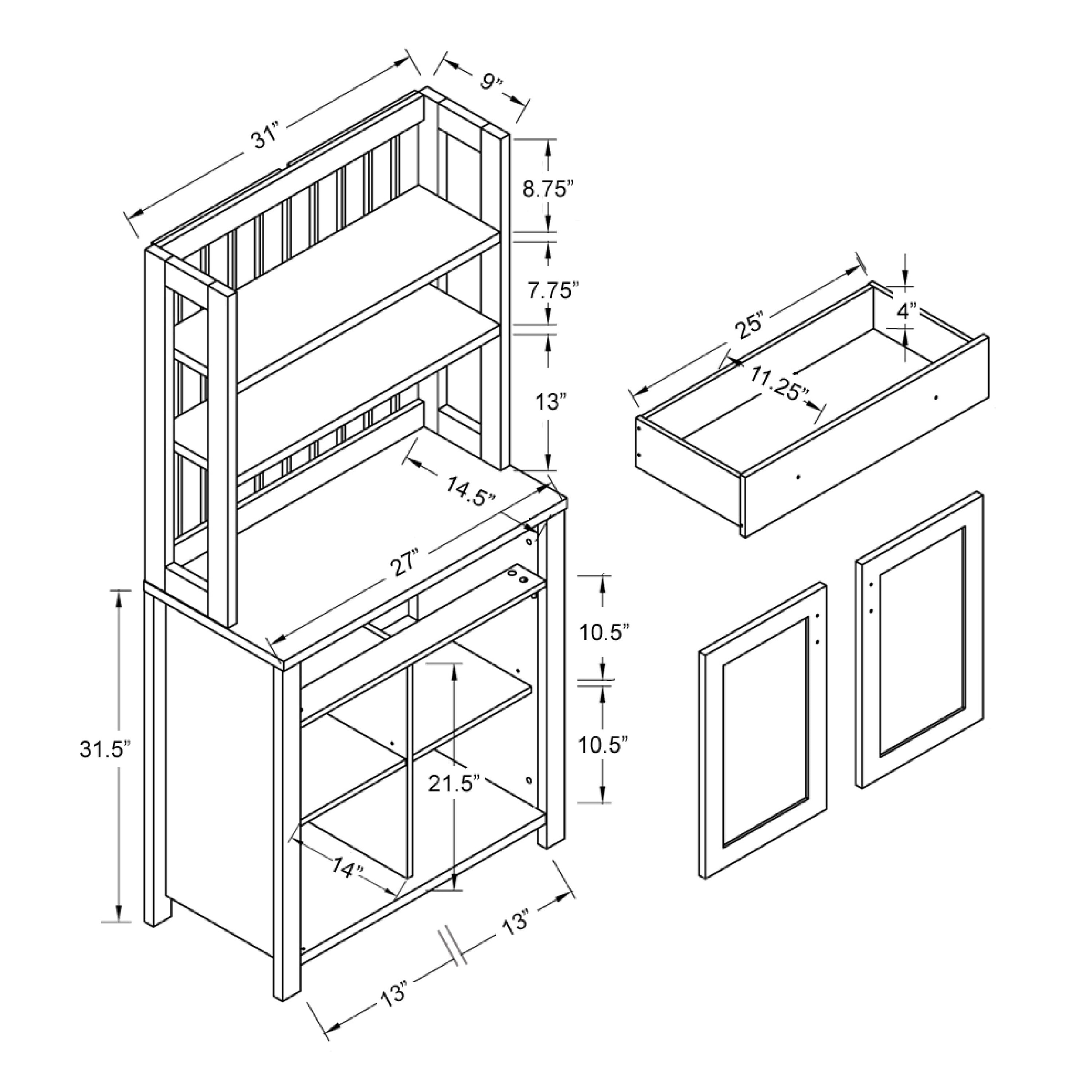 Furniture of America IDI-151250 Dining-Kitchen-Storarge - View #7