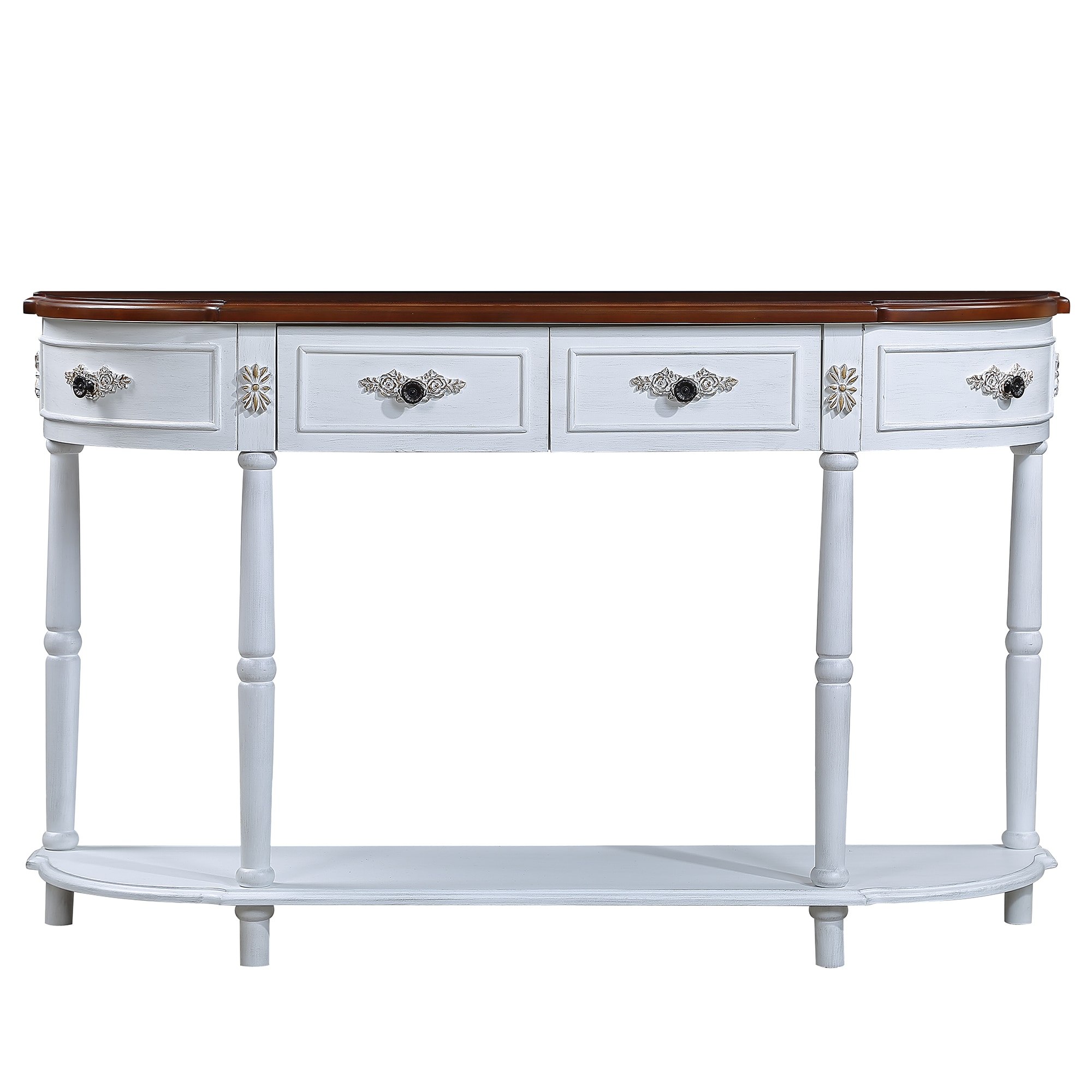 Bybafun YC0900036 Rustic Brown Console table
