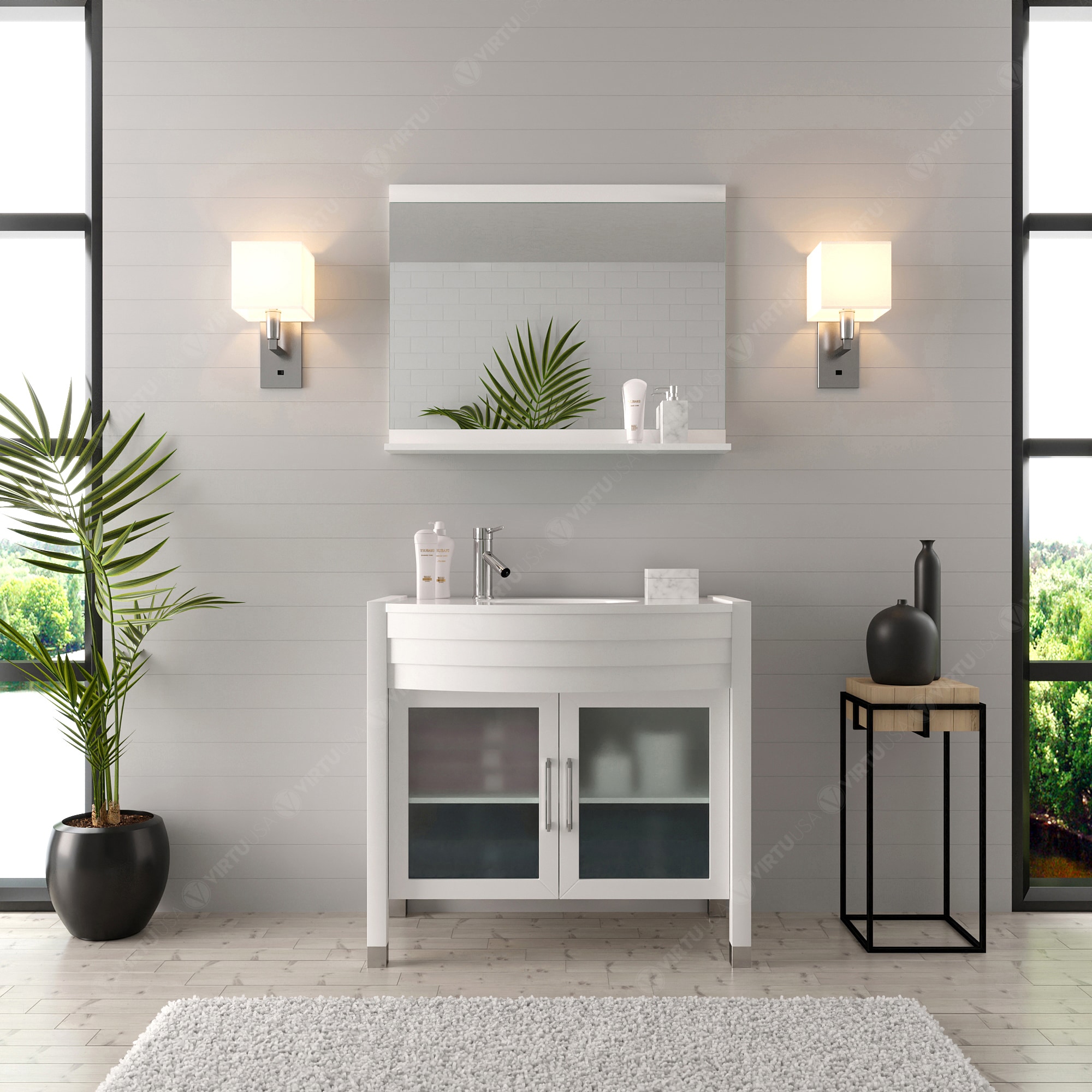 Virtu USA UM-3071-S-WH Bath-Vanity-Combo - View #2