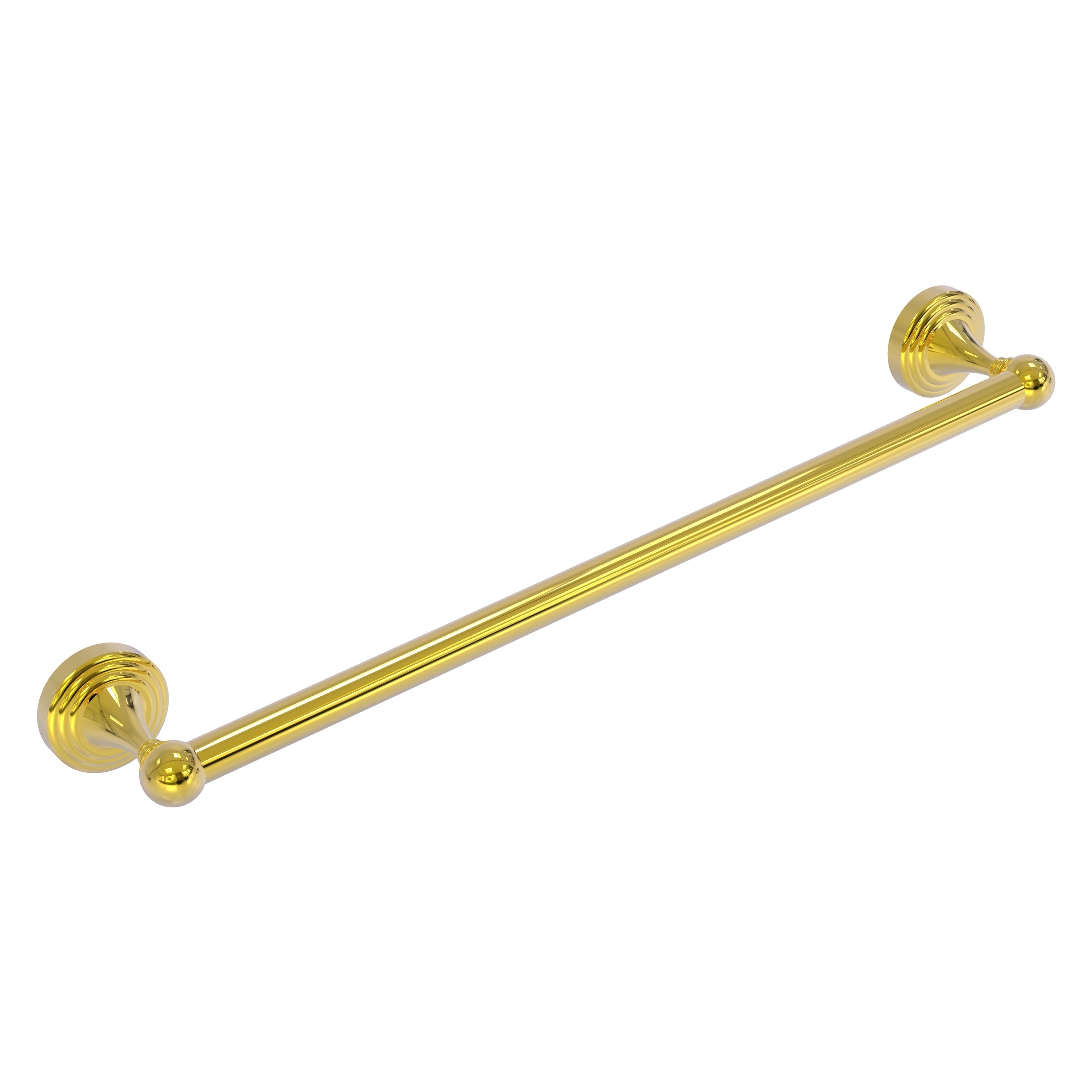 Allied Brass SG-41/18-PB Sag Harbor 18-in Polished Brass Wall mount Single Towel Bar