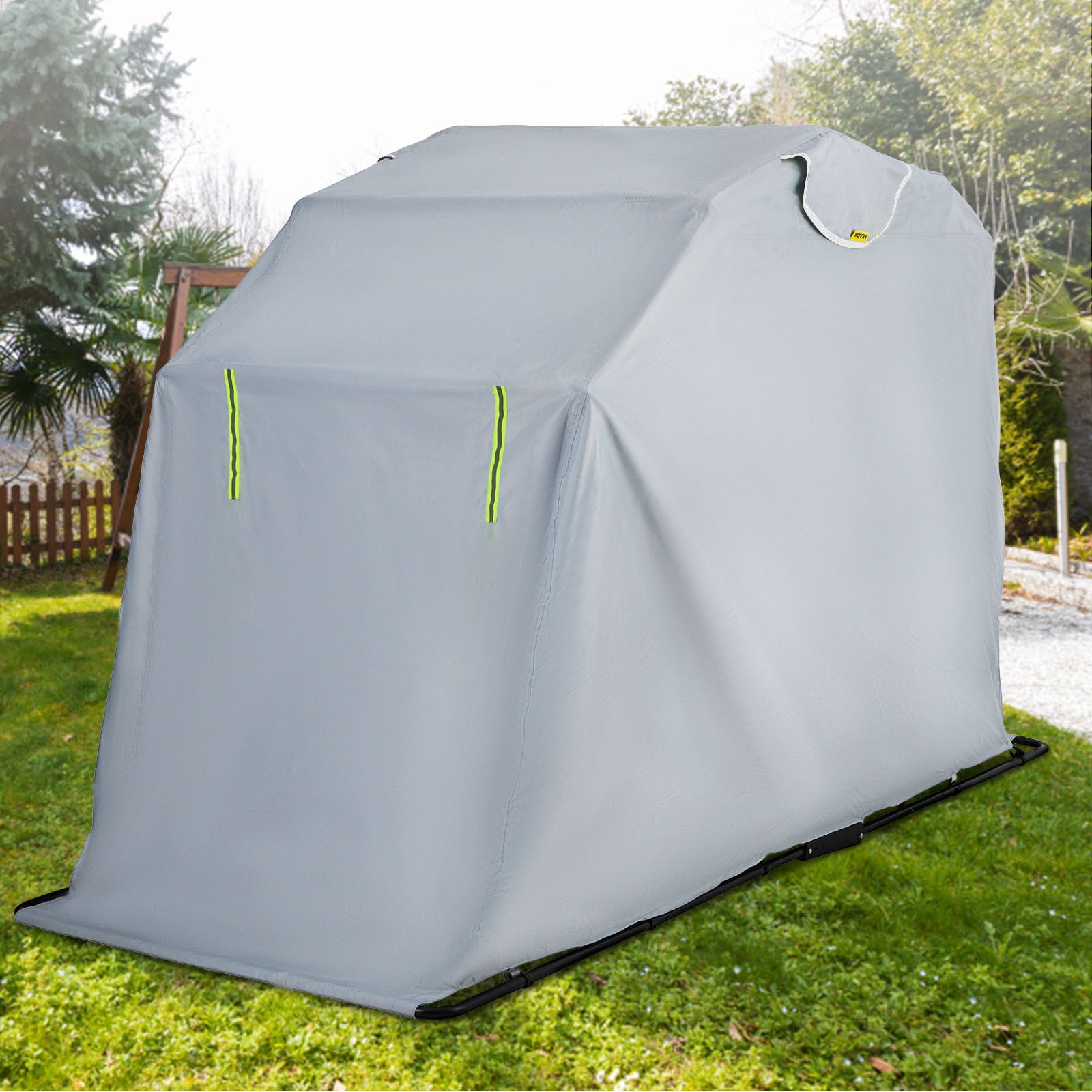 VEVORbrand Heavy Duty Motorcycle Storage Shed, Bike Scooter Cover Tent  Shelter, Portable Waterproof Outdoor Storage Garage, Anti-UV, 106 x 41 x  61