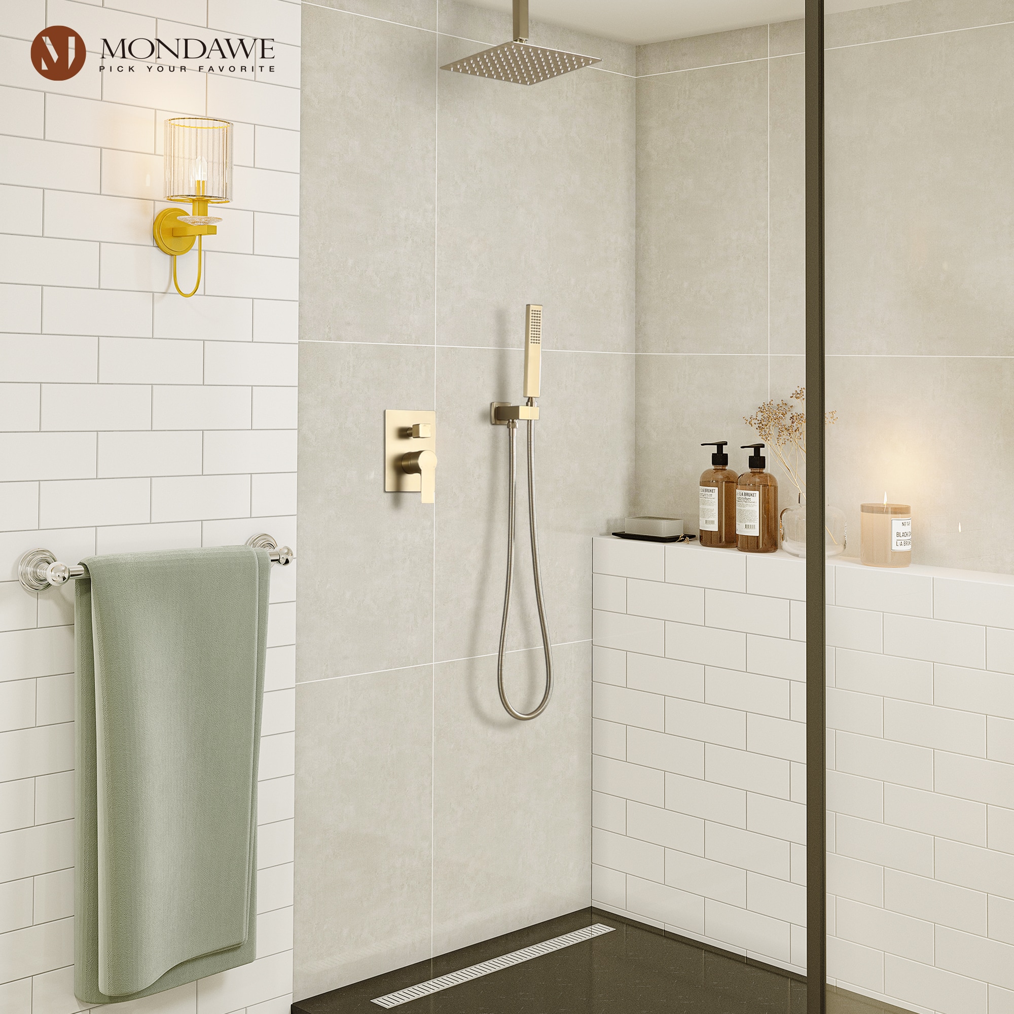 Mondawe MD-SMD09BG Showerhead-Bar-Panels - View #9