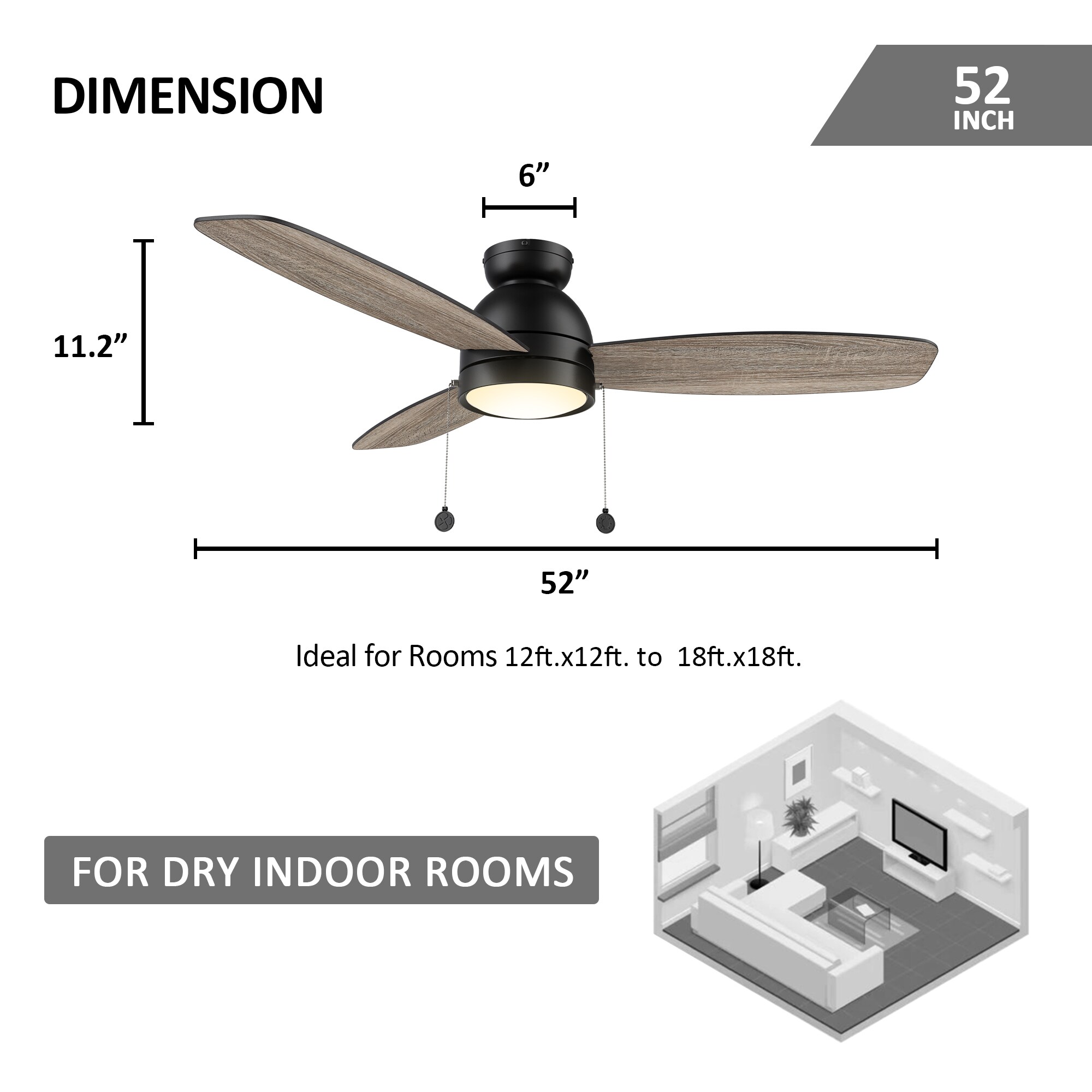 CARRO USA LCFP523Q5-L11-BO-FM Ceiling-Fans - View #6