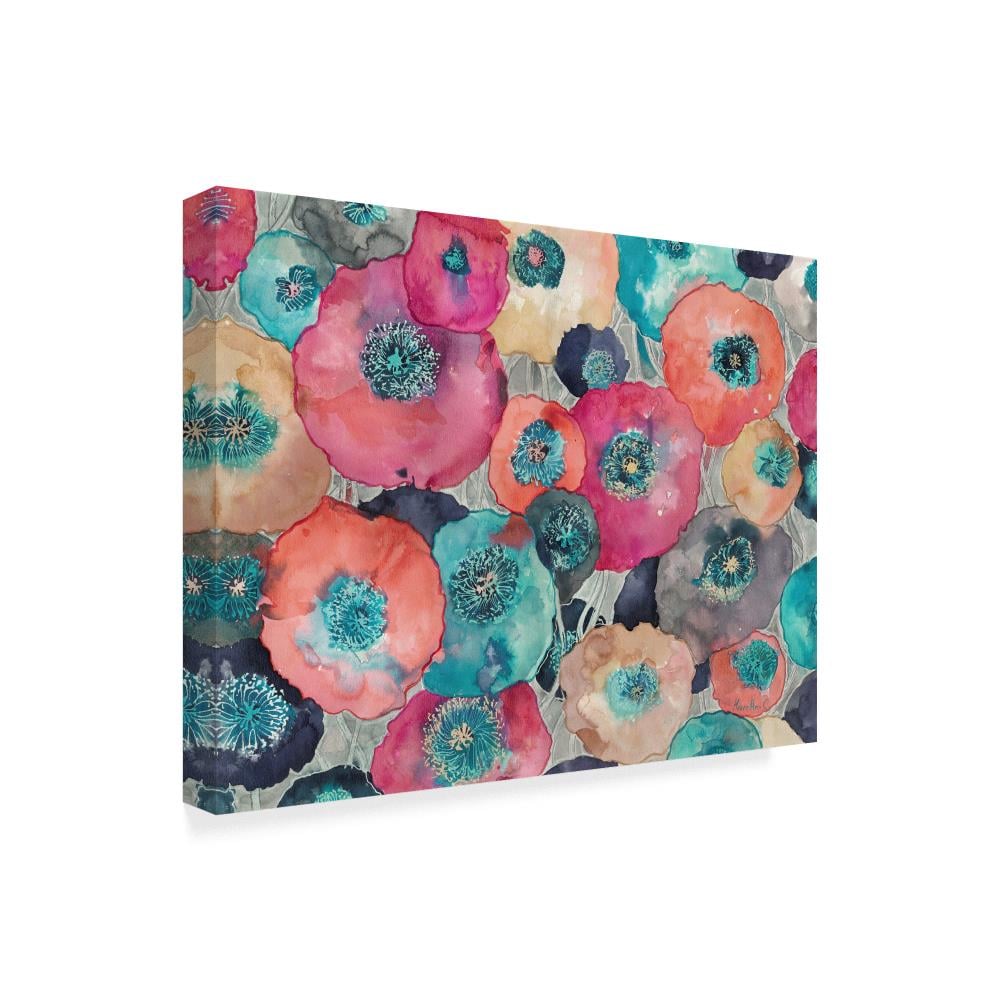 Trademark Fine Art Floral Framed 14-in H x 19-in W Floral Print on ...