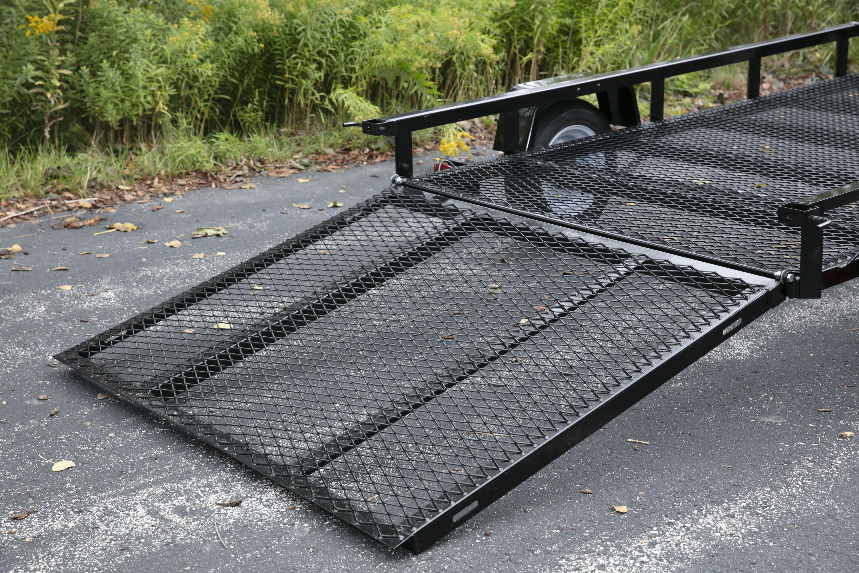 Carry-On Trailer 5-ft x 8-ft Steel Mesh Utility Trailer with Ramp Gate ...