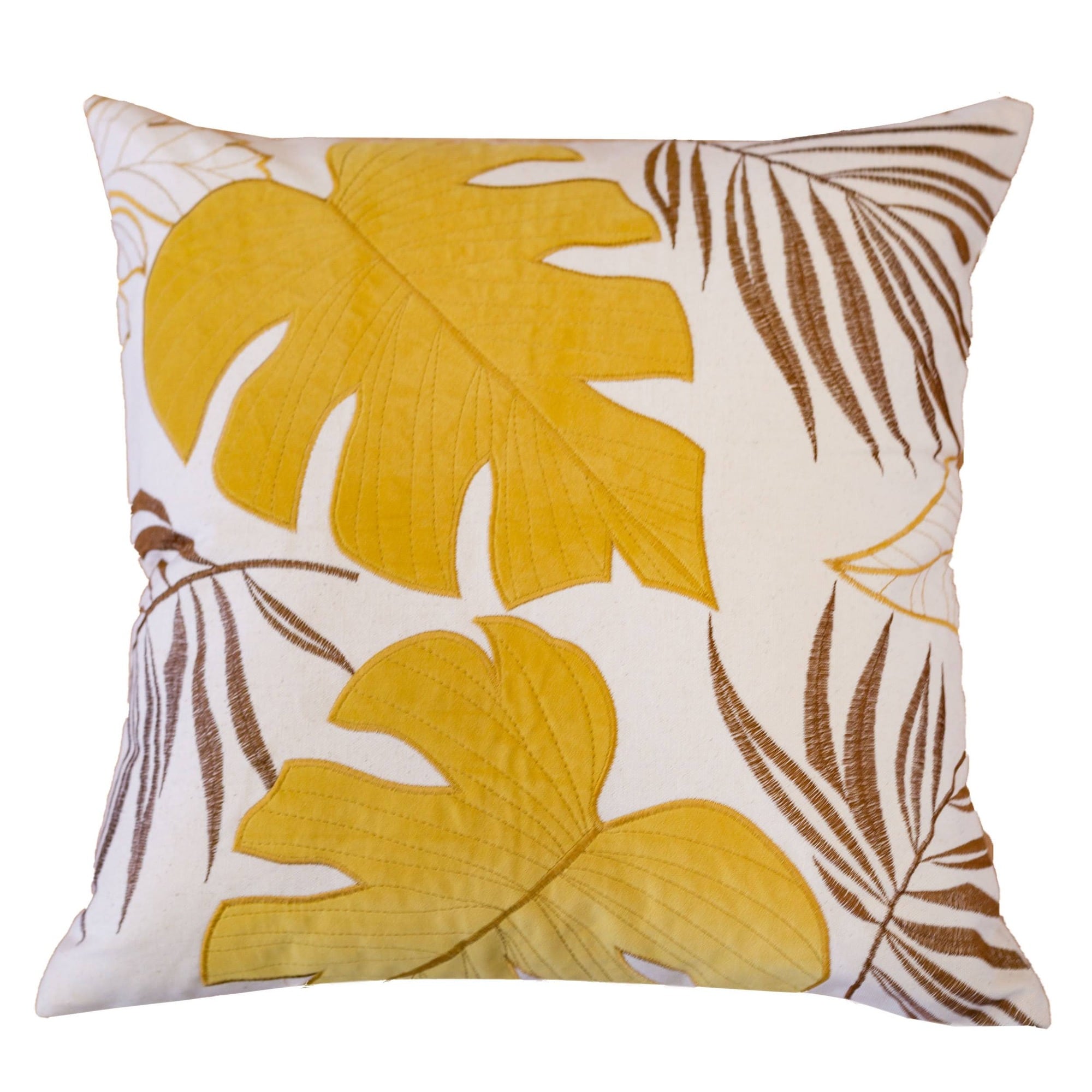 HyperDrop Cart Autumn Leaf Fabric Accent Pillow Premium Decorative Cushion for Fall Home Sofa Decor