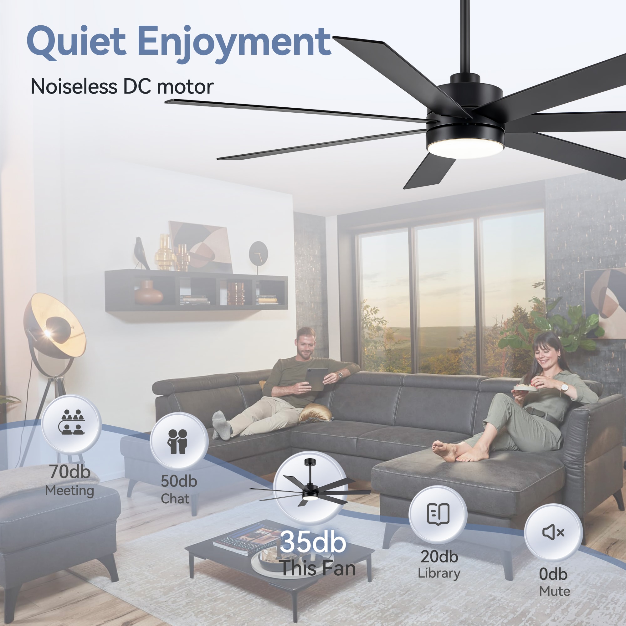 Breezary 30039-BK Ceiling-Fans - View #12