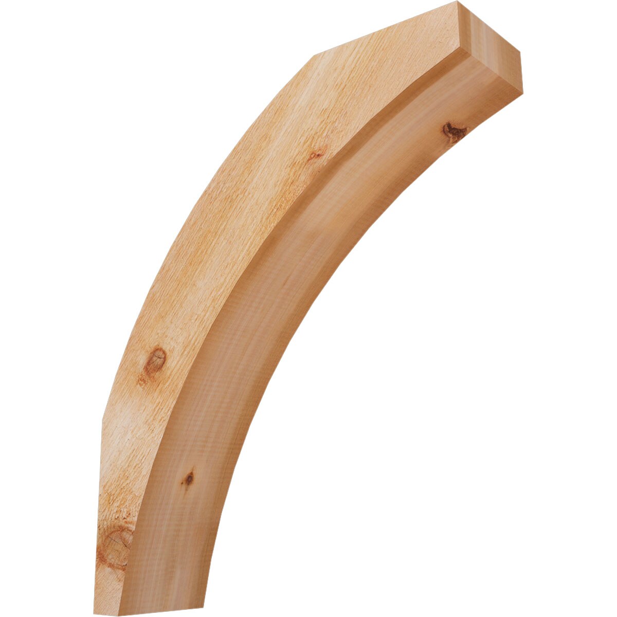 Ekena Millwork BRC06X22X26THR00RWR 6-in x 22-in x 26-in Western Red Cedar Unfinished Wood Thorton Rough Sawn Knee Brace