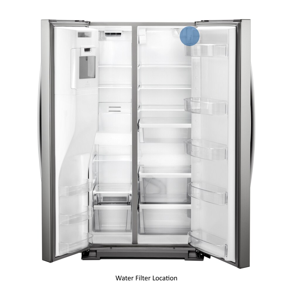 Stainless Steel 21 Cu. Ft. Side-by-Side Refrigerator with Ice Maker