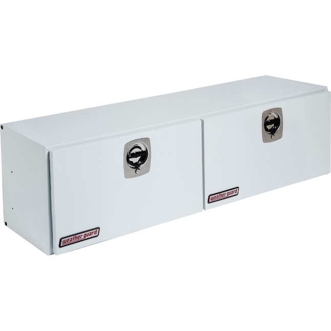 Weather Guard 64.25 White Steel Full Size Top Mount Truck Tool Box Weather Guard 64.25 White Steel Full Size Top Mount Truck Tool Box
