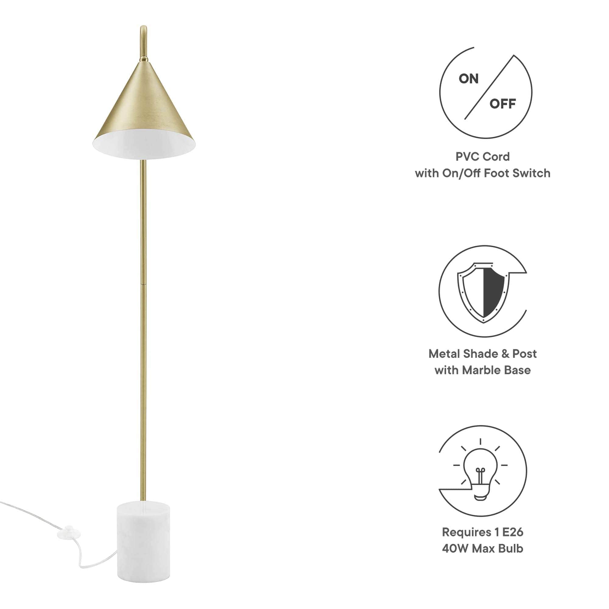 Modway EEI-6531-SBR floorlamps - View #2