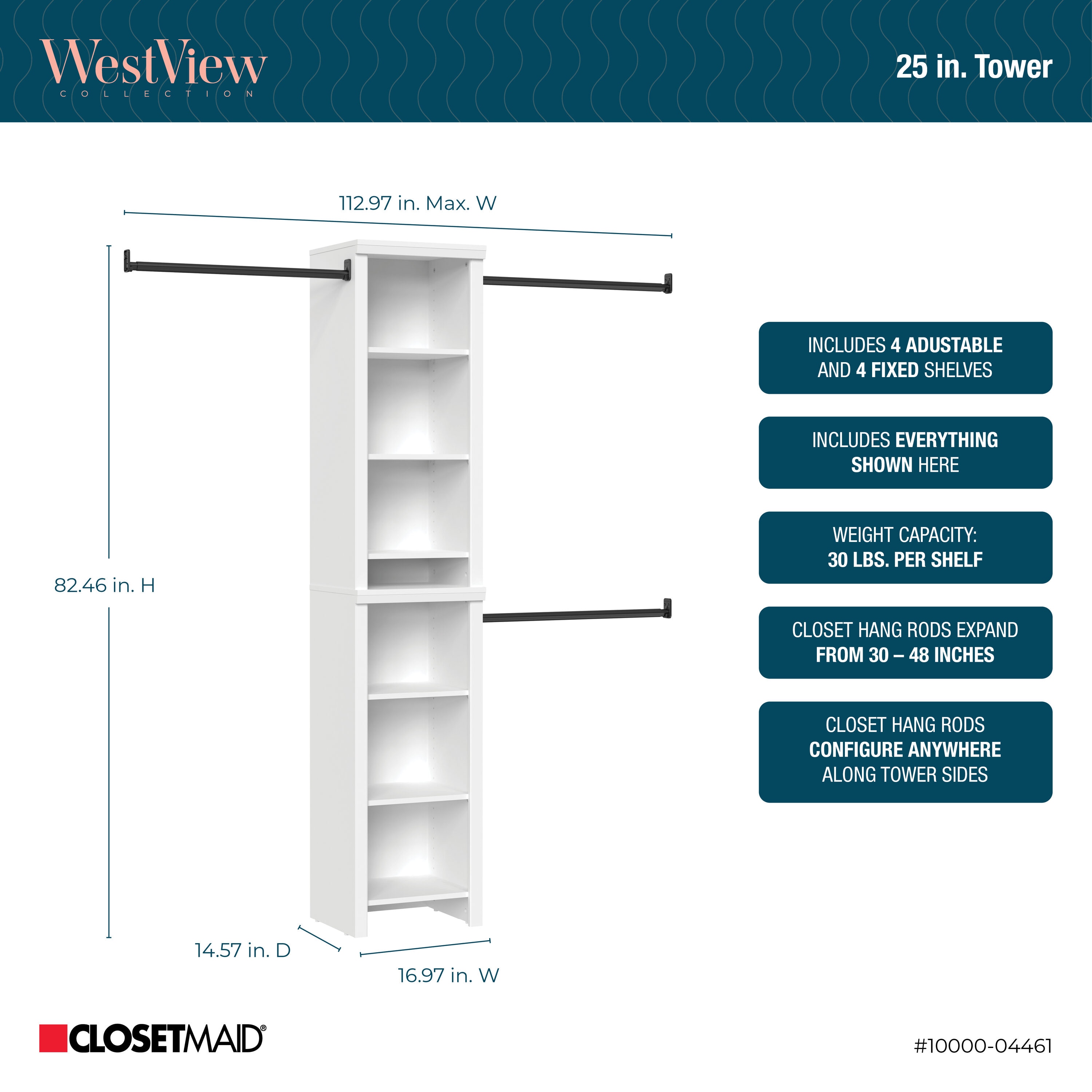 ClosetMaid 10000-04462 Wood-Closet-Kits - View #10