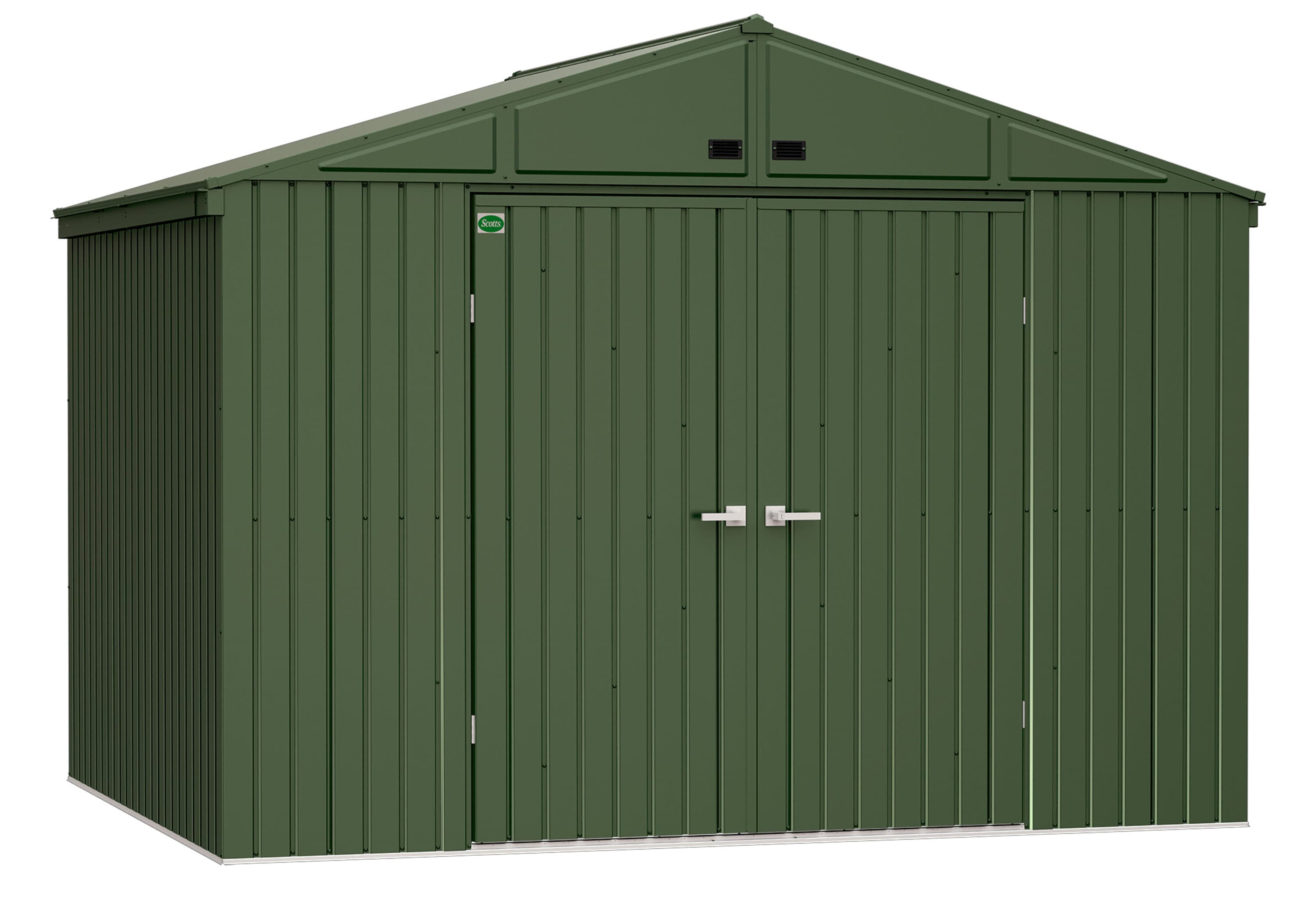 Scotts STTEG108 10-ft x 8-ft Lawn Care Galvanized steel Storage Shed