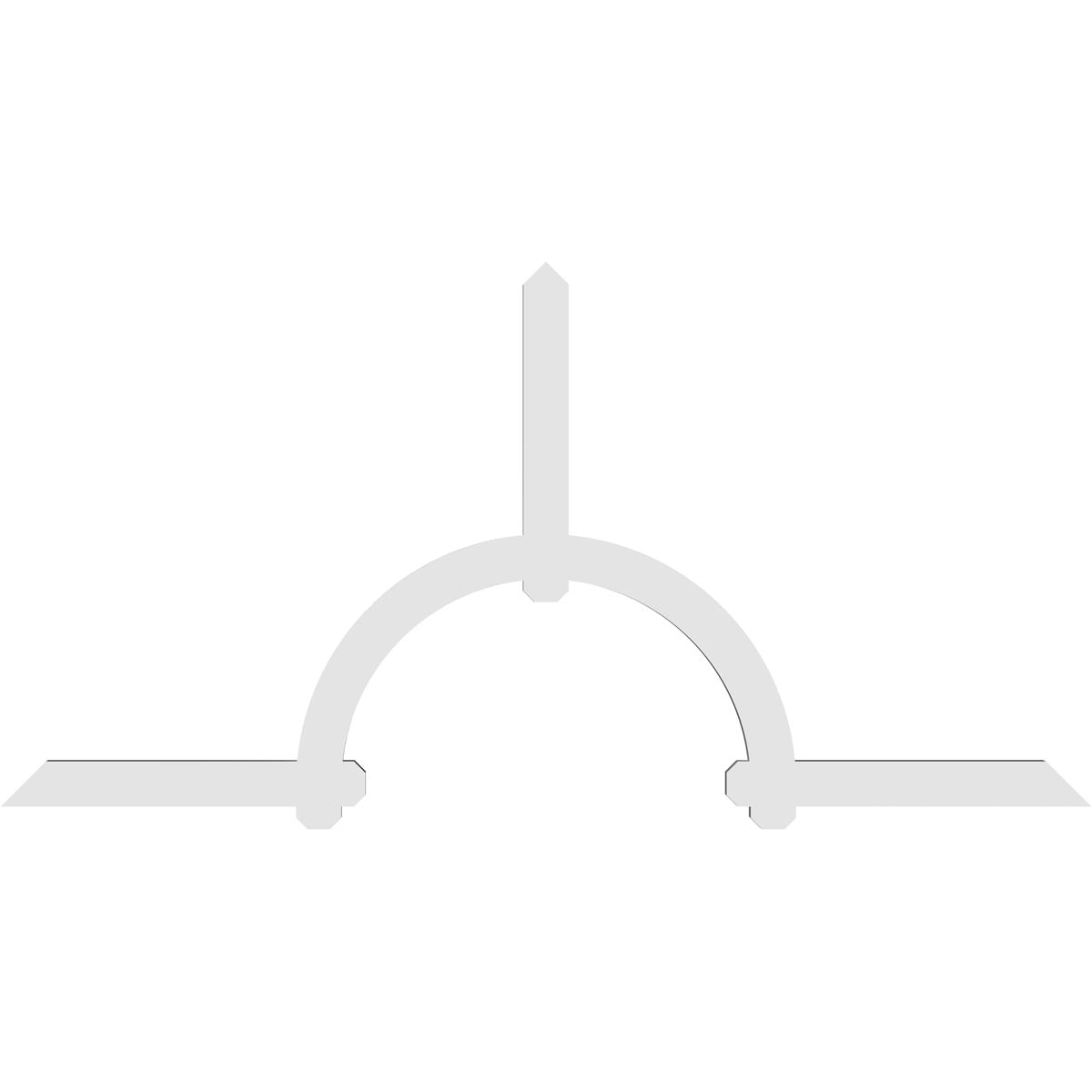 Ekena Millwork GBP096X48X0204ERI00 Exterior-Brackets-Braces - View #4