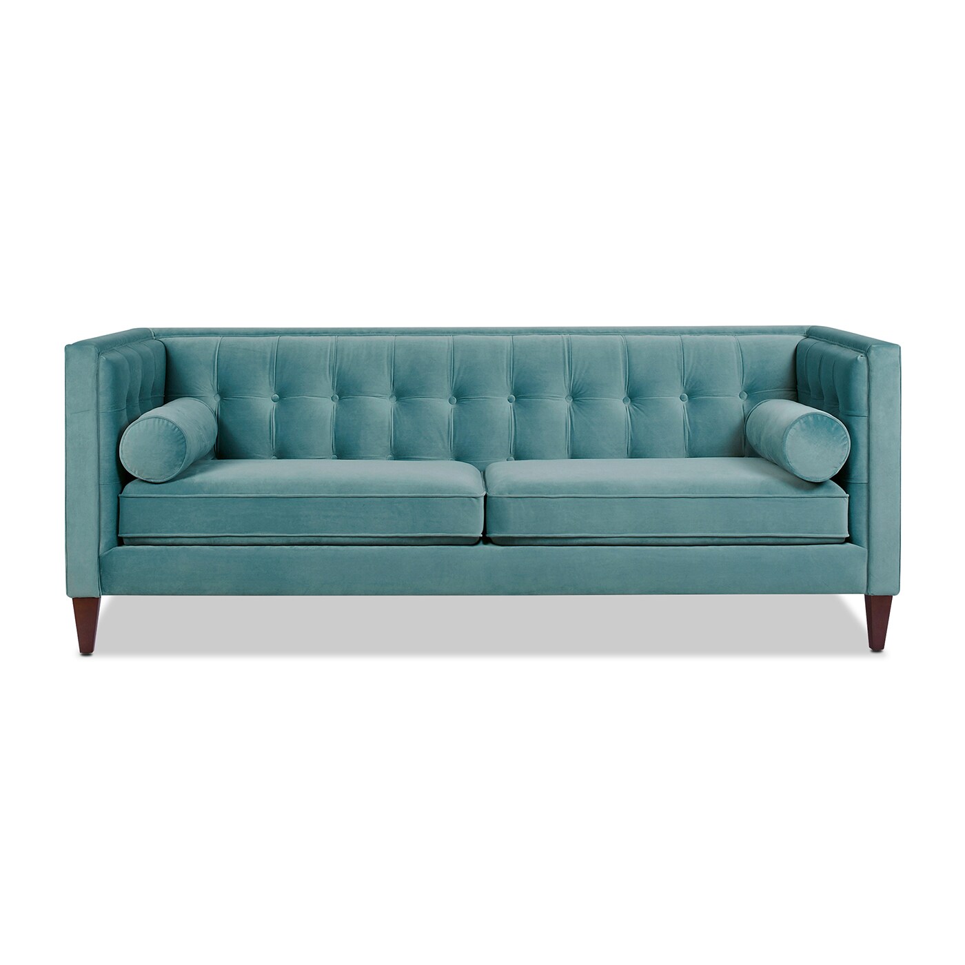 Jennifer Taylor Home 8403-3-894 84-in Modern Arctic Blue Velvet Velvet 3 -seater Sofa