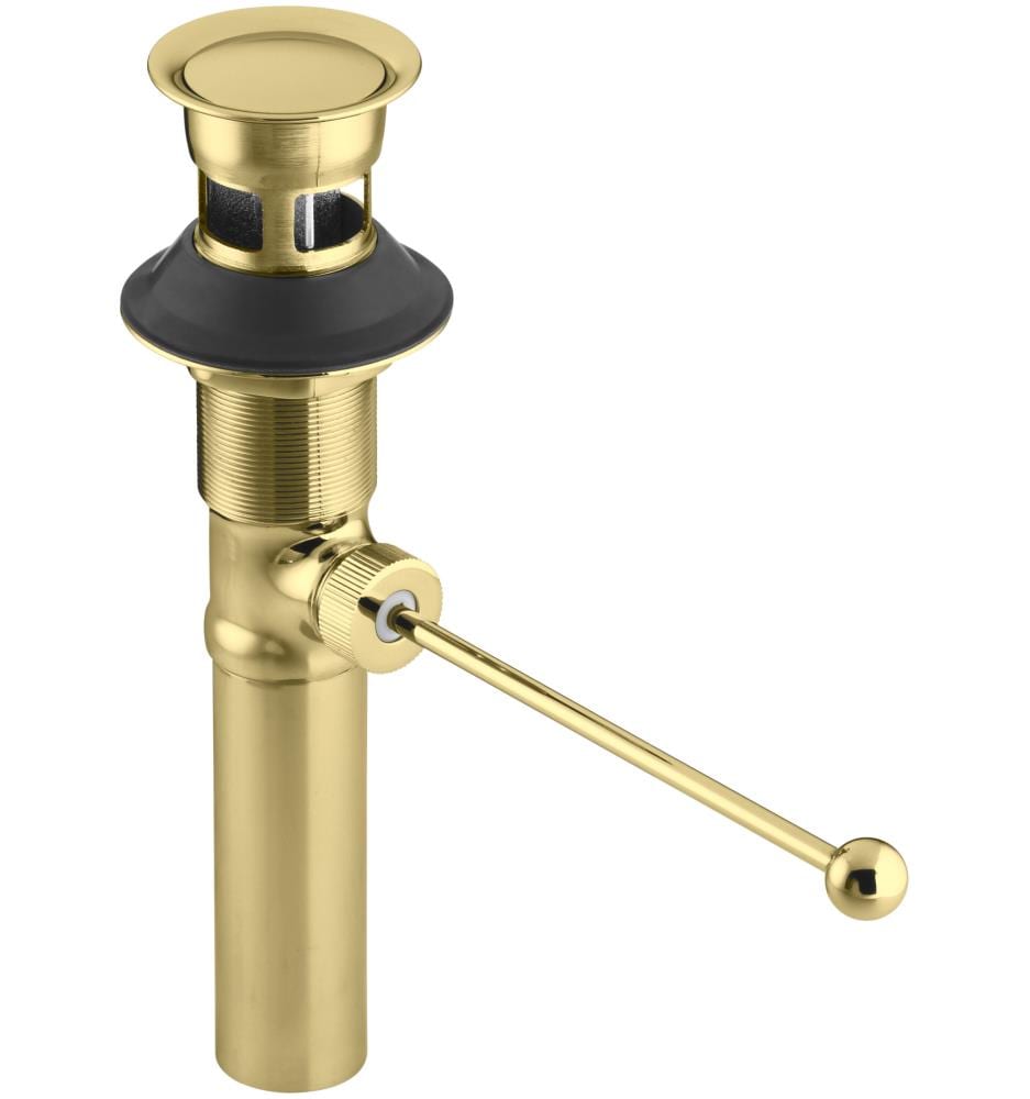 KOHLER 7114-A-PB Vibrant Polished Brass Bathroom Sink pop up drain