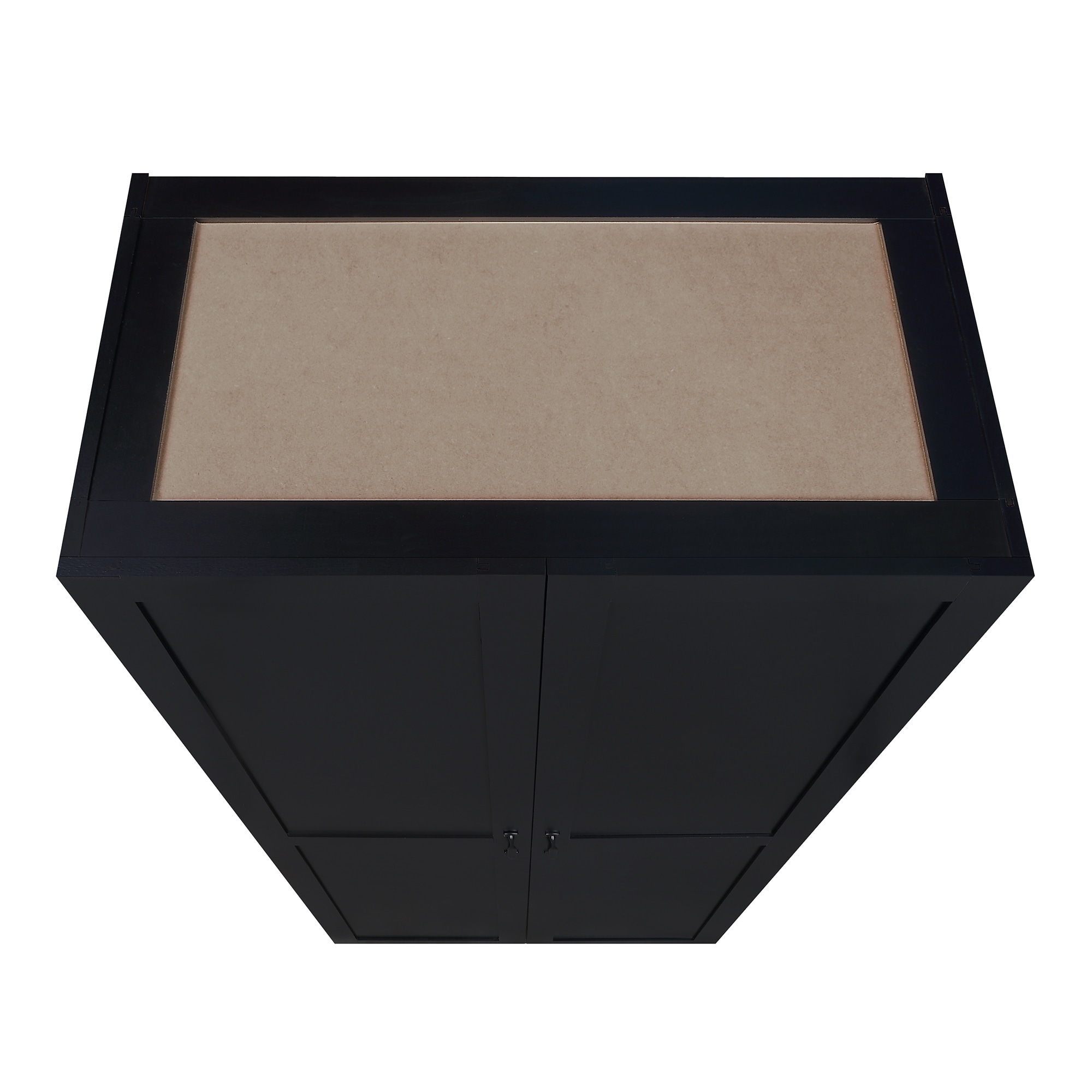 Hopkins Black Modern 4-Shelf Storage Closet