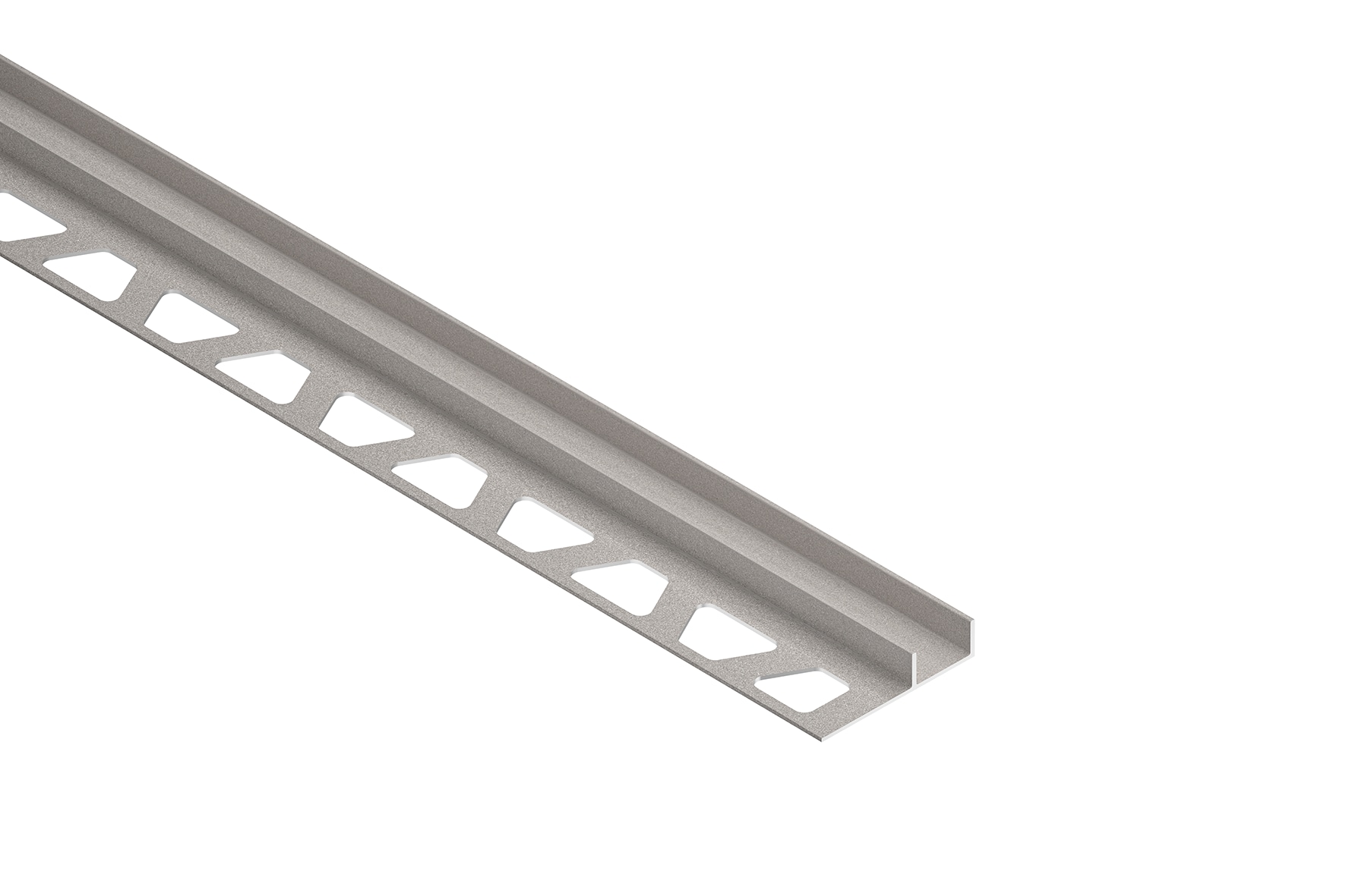 Schluter Systems SG80TSSG15 Deco-SG 0.313-in W x 98.5-in L Stone grey textured color-coated aluminum Aluminum Shadow gap Tile Edge Trim